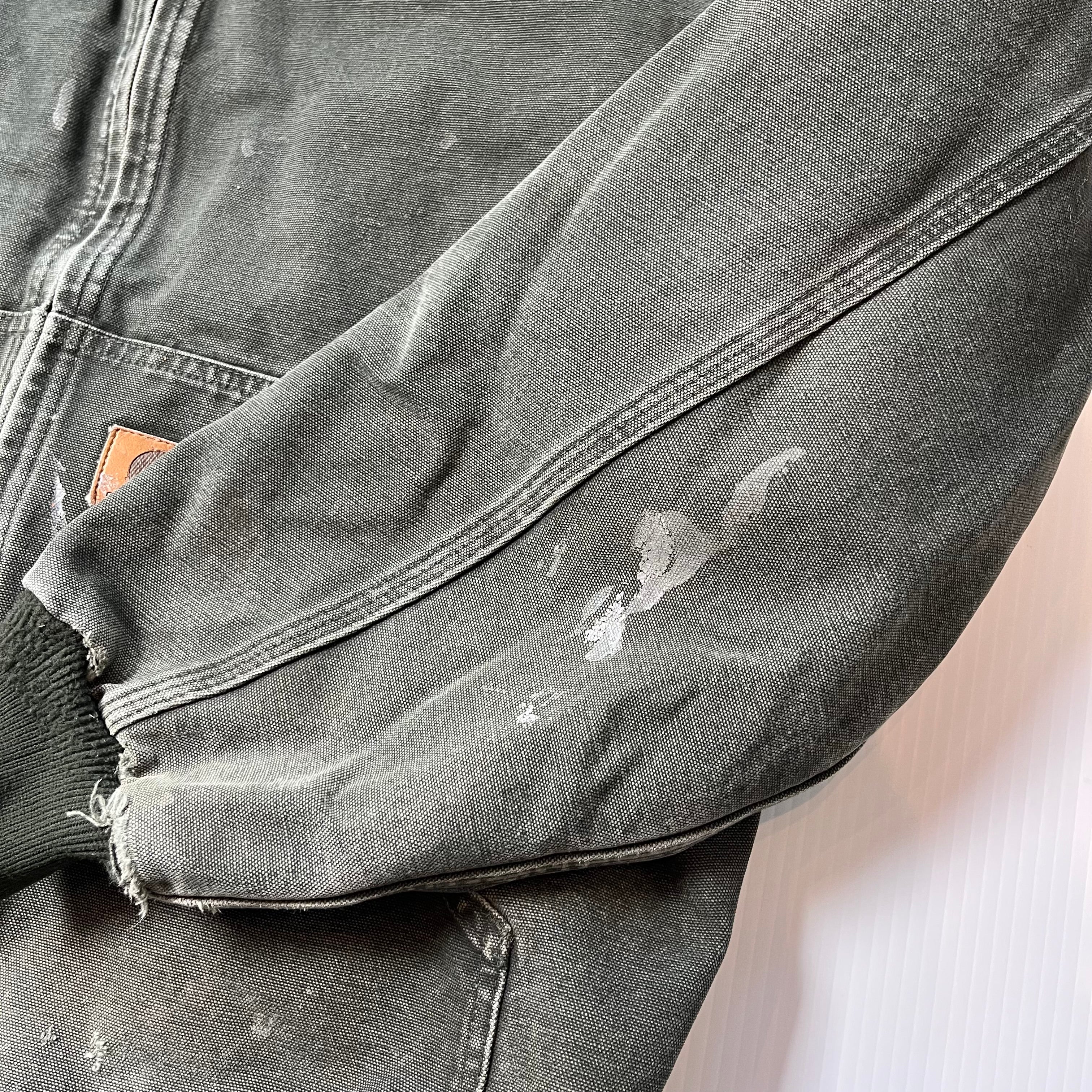 Vintage Carhartt Faded Hooded Zip Jacket XL