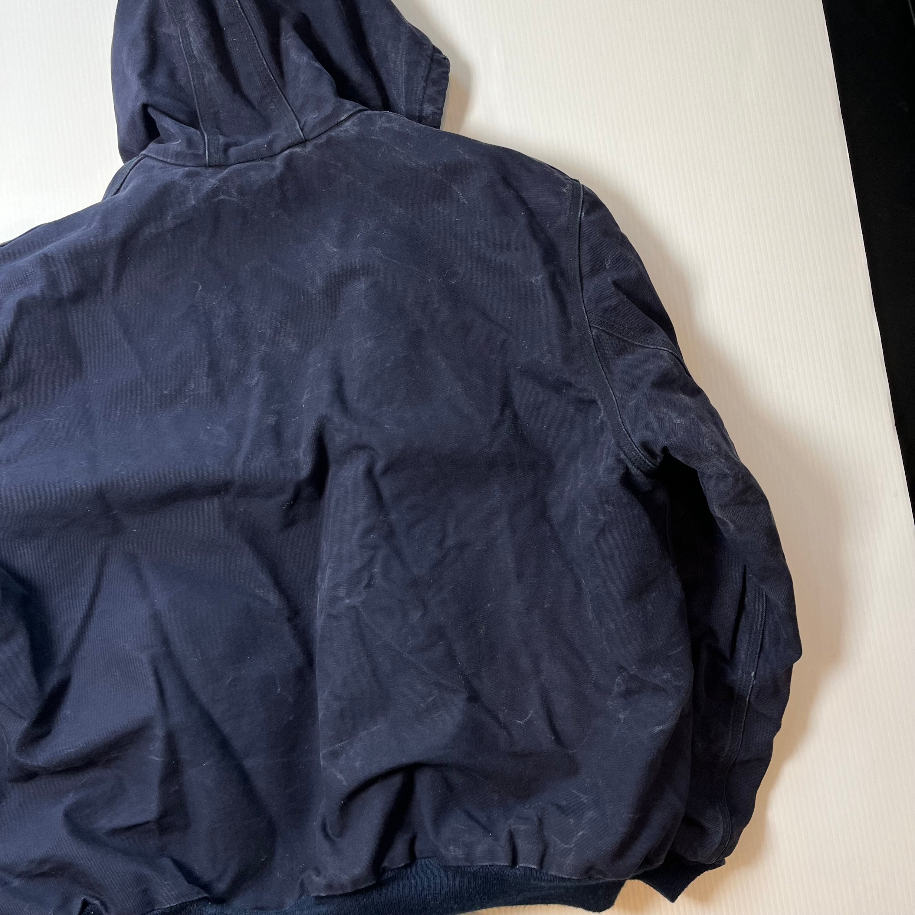 Vintage Carhartt FR Quilted Hooded Zip Jacket XXL