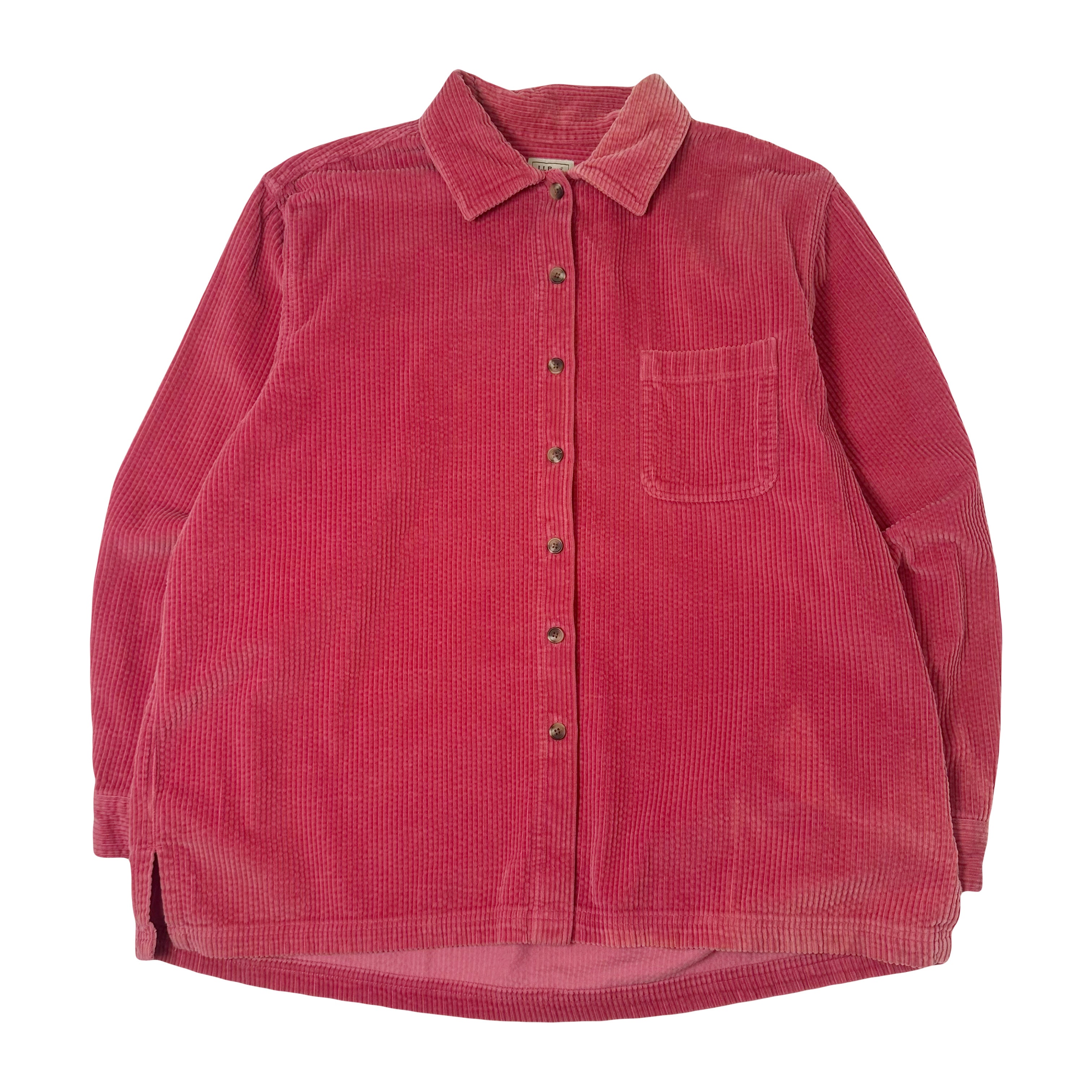 LL Bean Corduroy Button Up Shirt XL