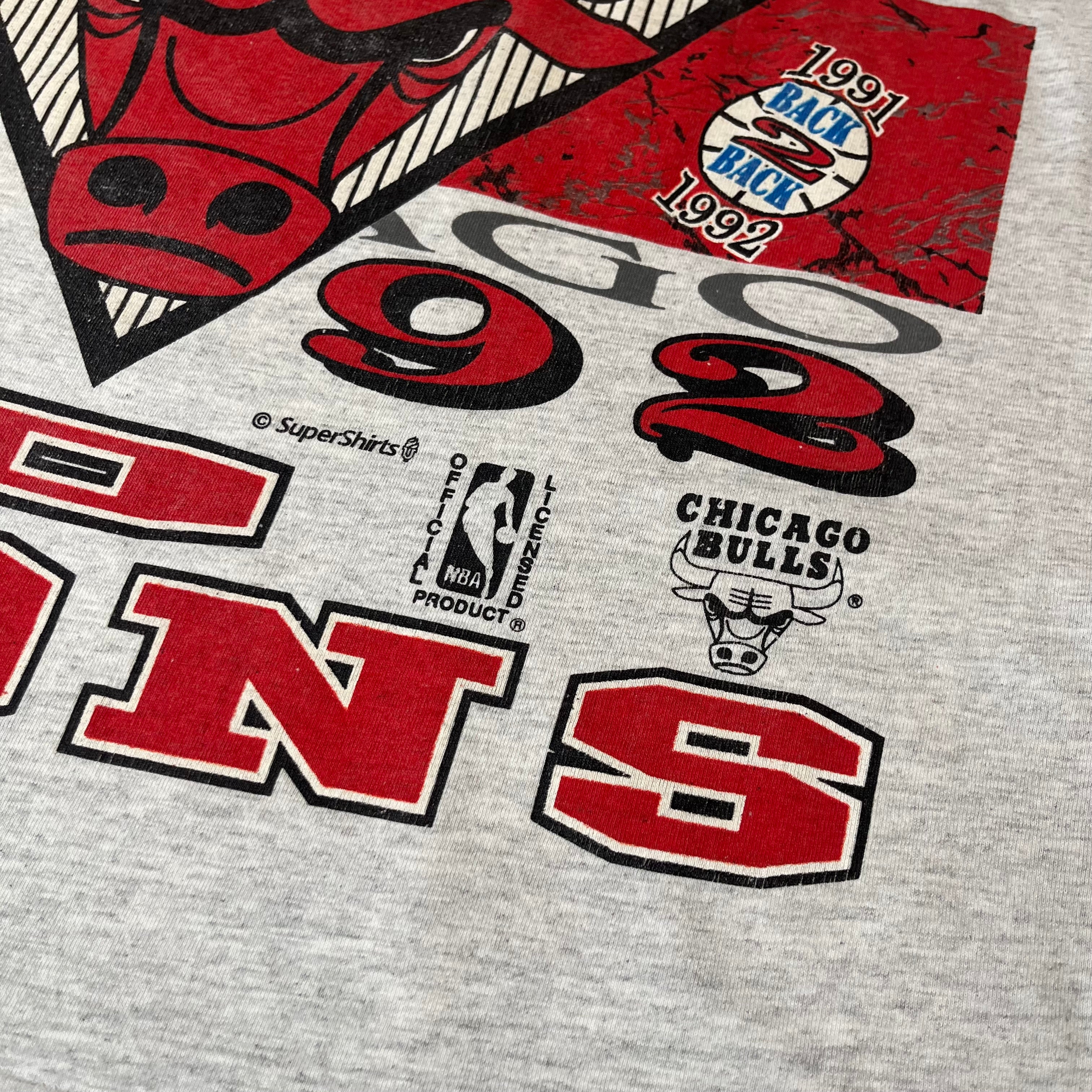 1992 Chicago Bulls World Champions AOP Tee L
