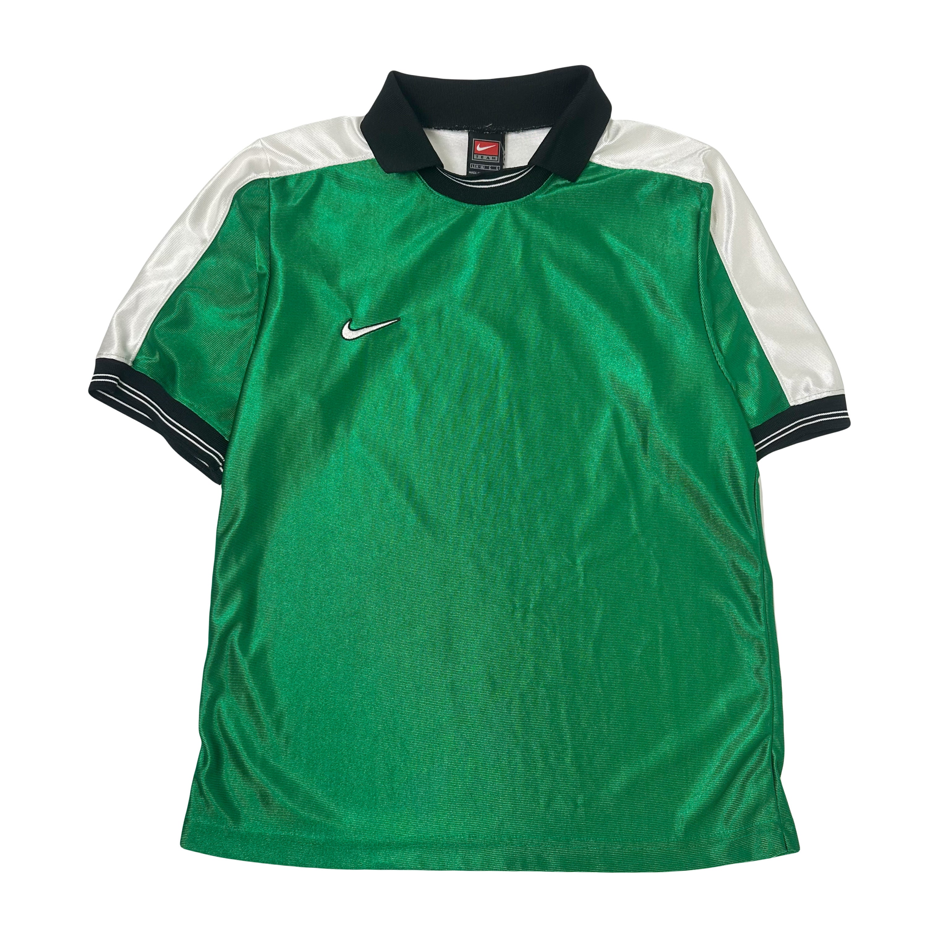 Vintage Nike Mini Swoosh Collared Short Sleeve Jersey L