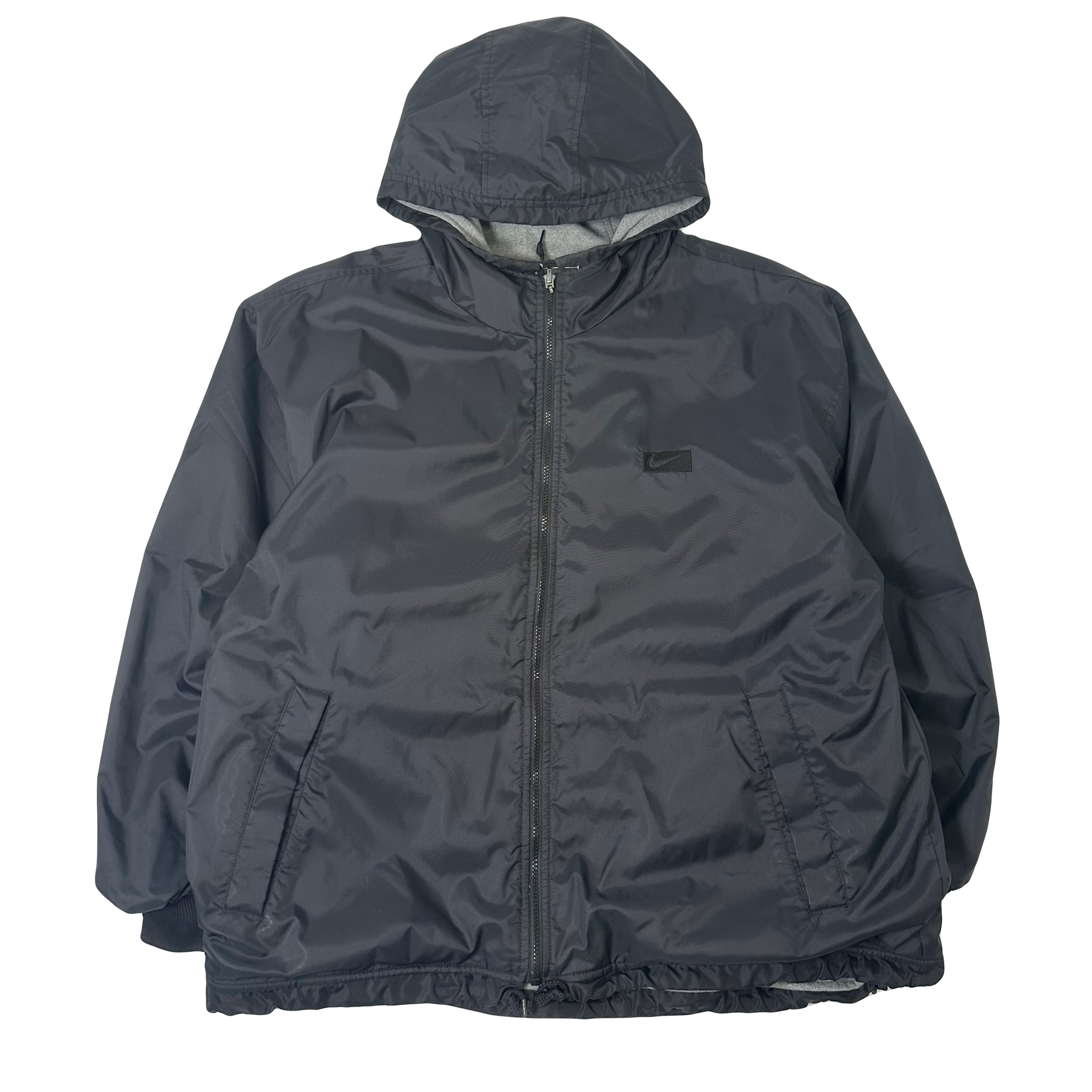 90s Nike Reversible Full Zip Swoosh Jacket L