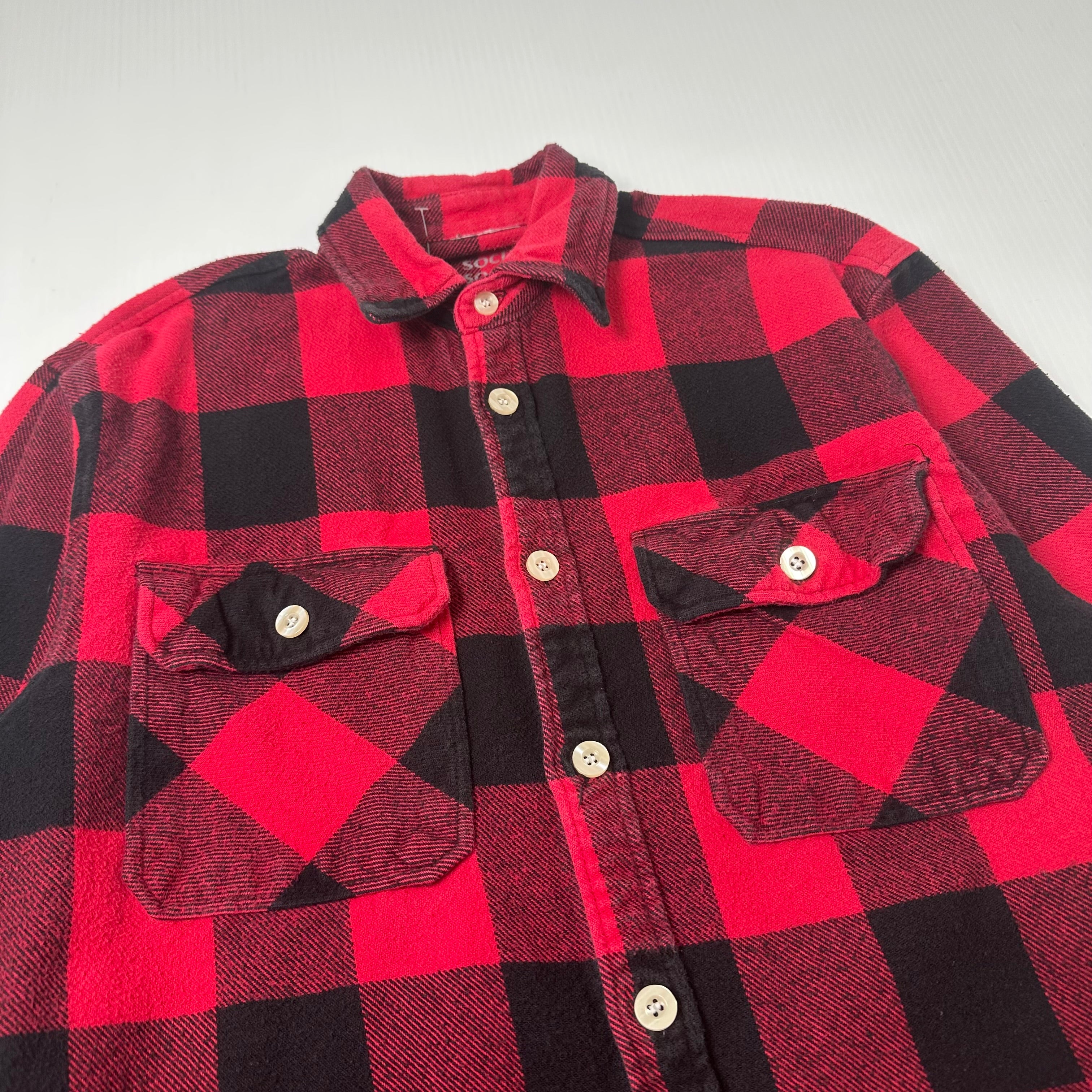 Anti Social Social Club Blossom Plaid Button Up Shirt S