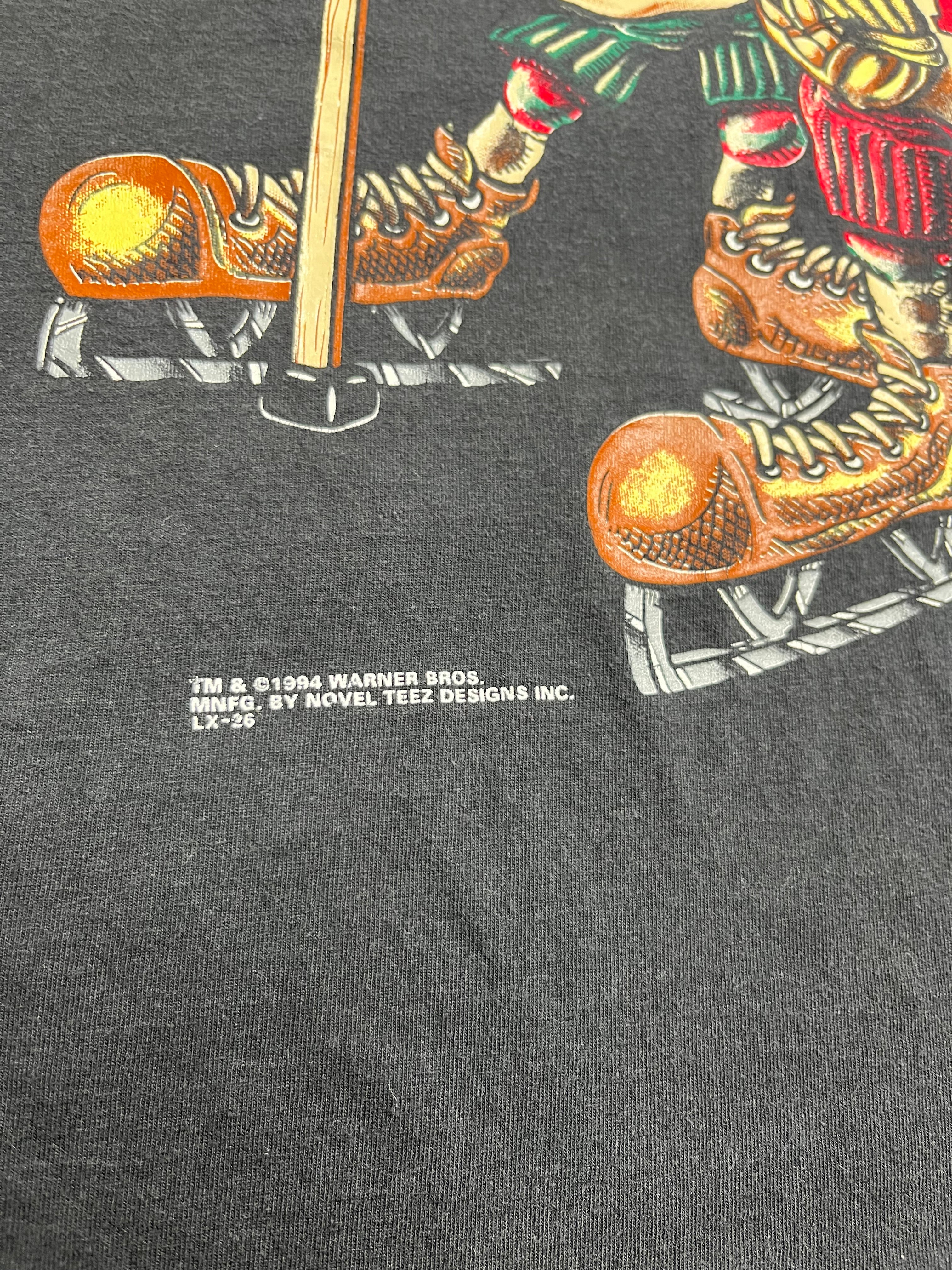 1994 Warner Bros. Hockey Graphic Tee L