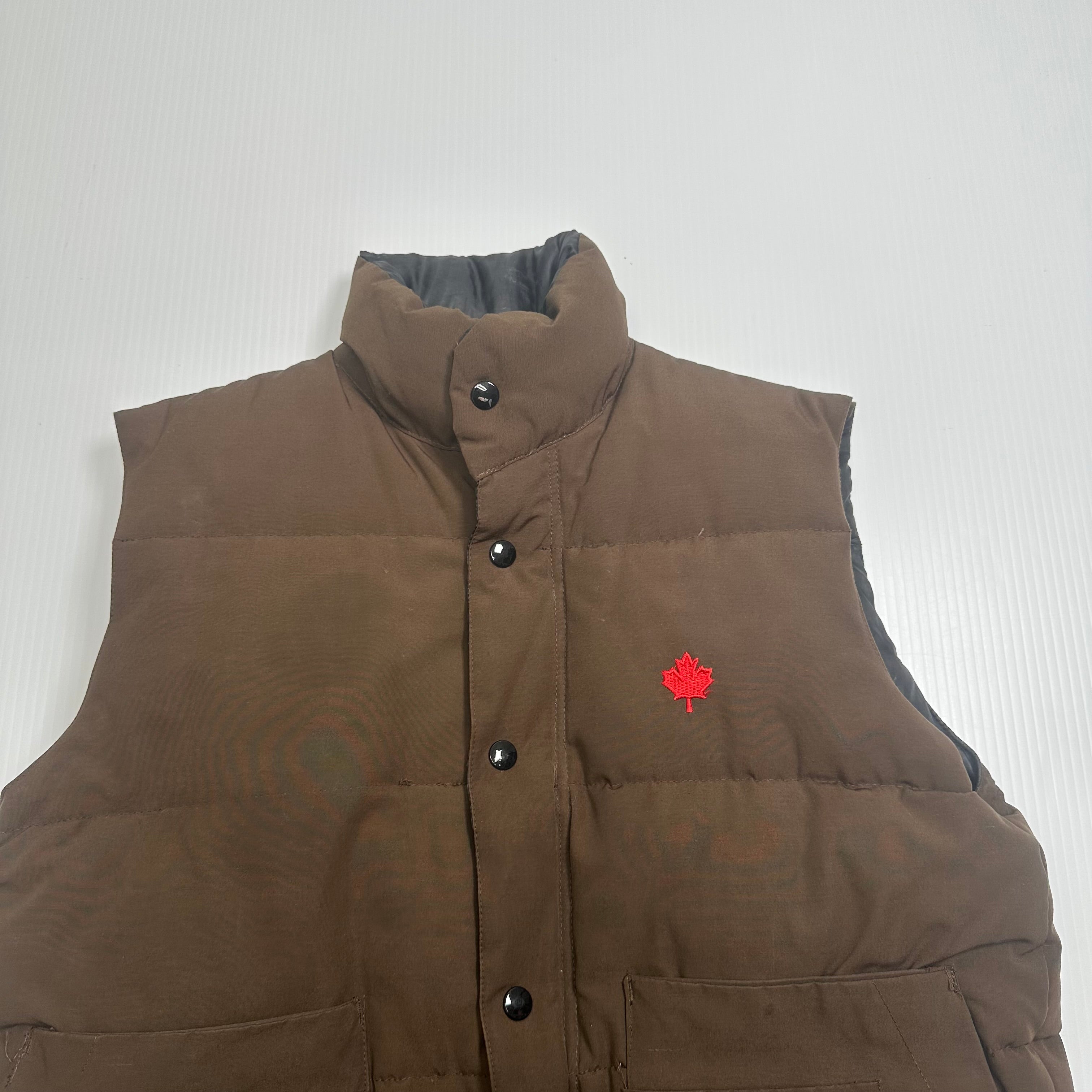 Vintage Canada Goose Down Filled Puffer Vest S