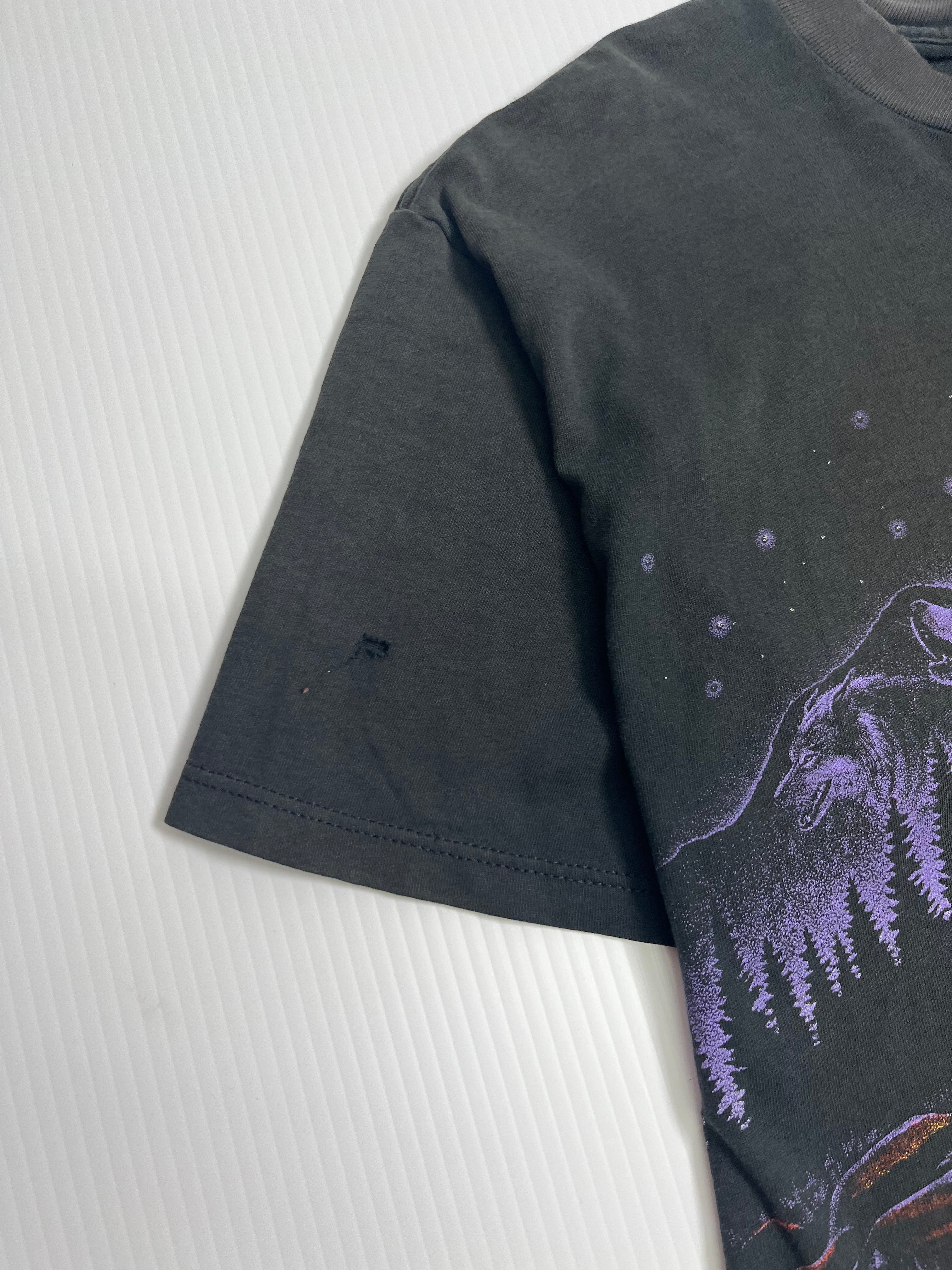 Vintage Campfire Cowboy Graphic Tee L