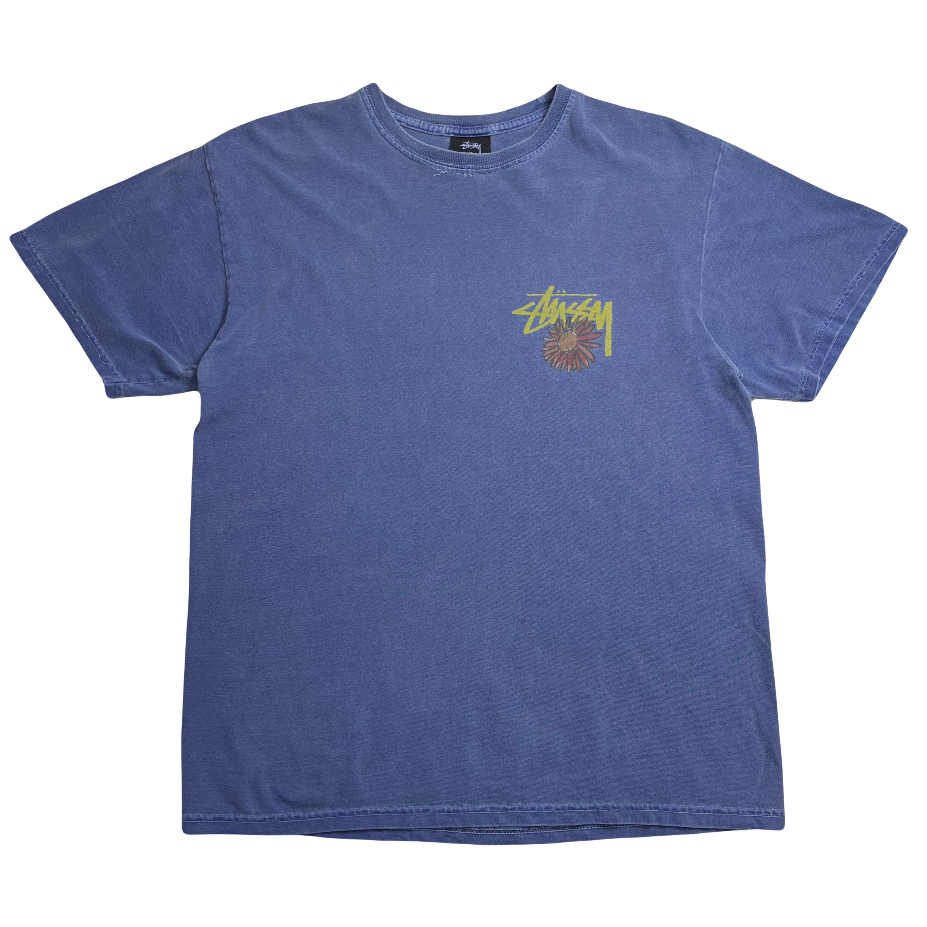 Stussy Flower and Skull Graphic Tee M