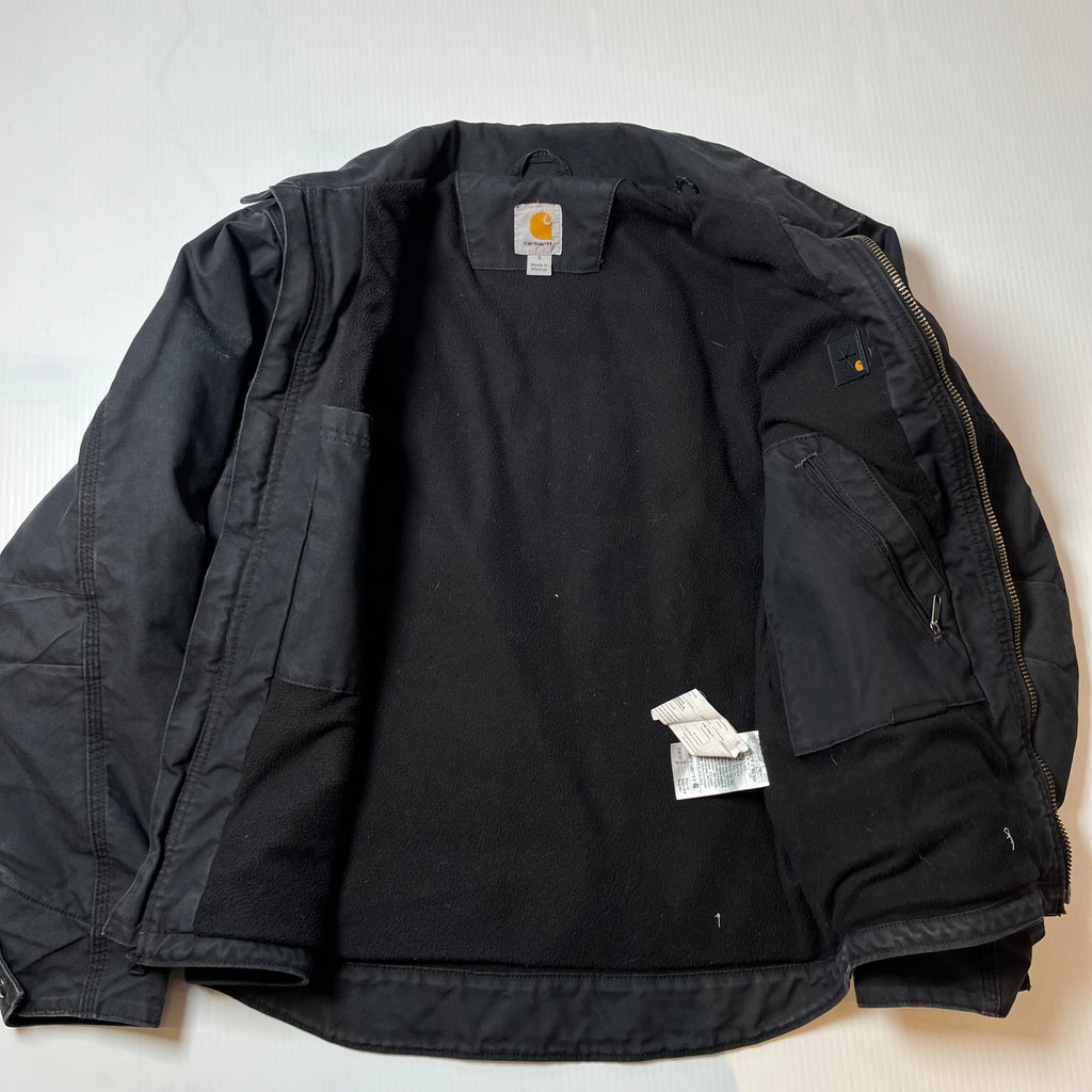 Vintage Carhartt Full Zip Fleece Lined Marlboro Patch Jacket S