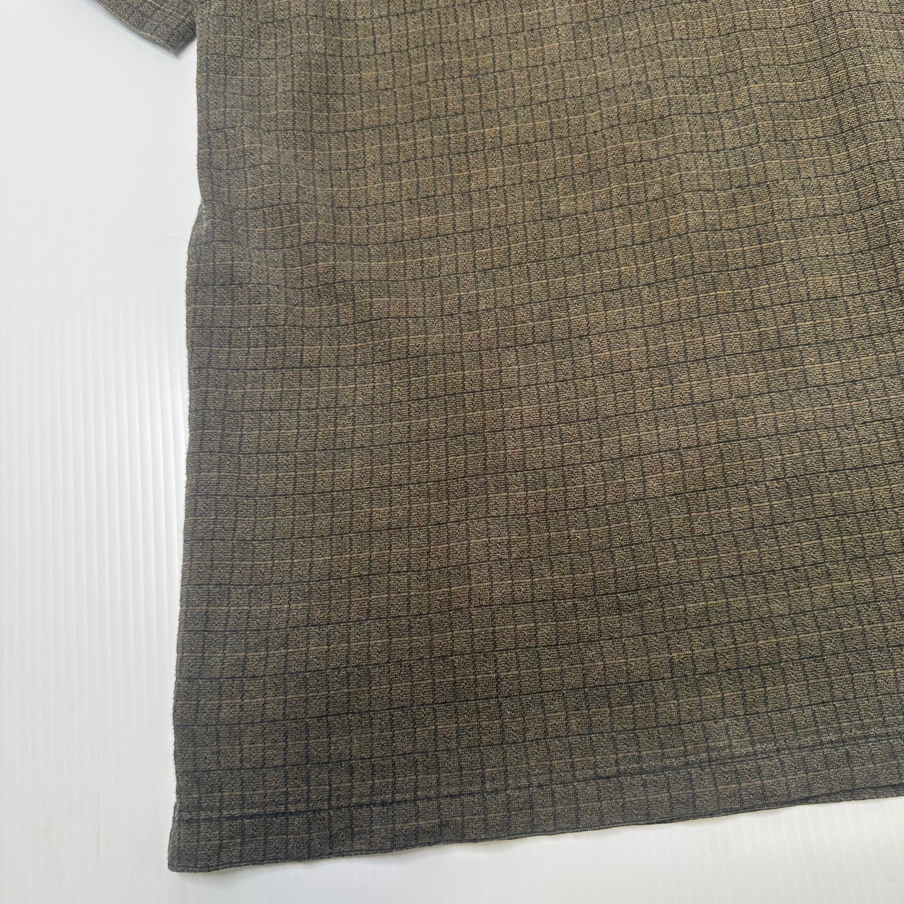 John Henry Grid Pattern Polo Shirt XLT