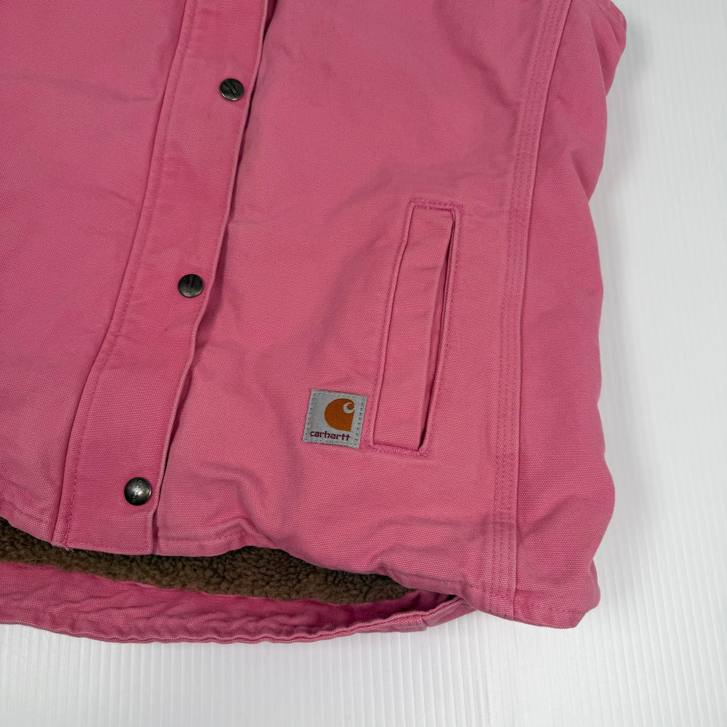 Vintage Carhartt Sherpa Lined Work Vest Women's L