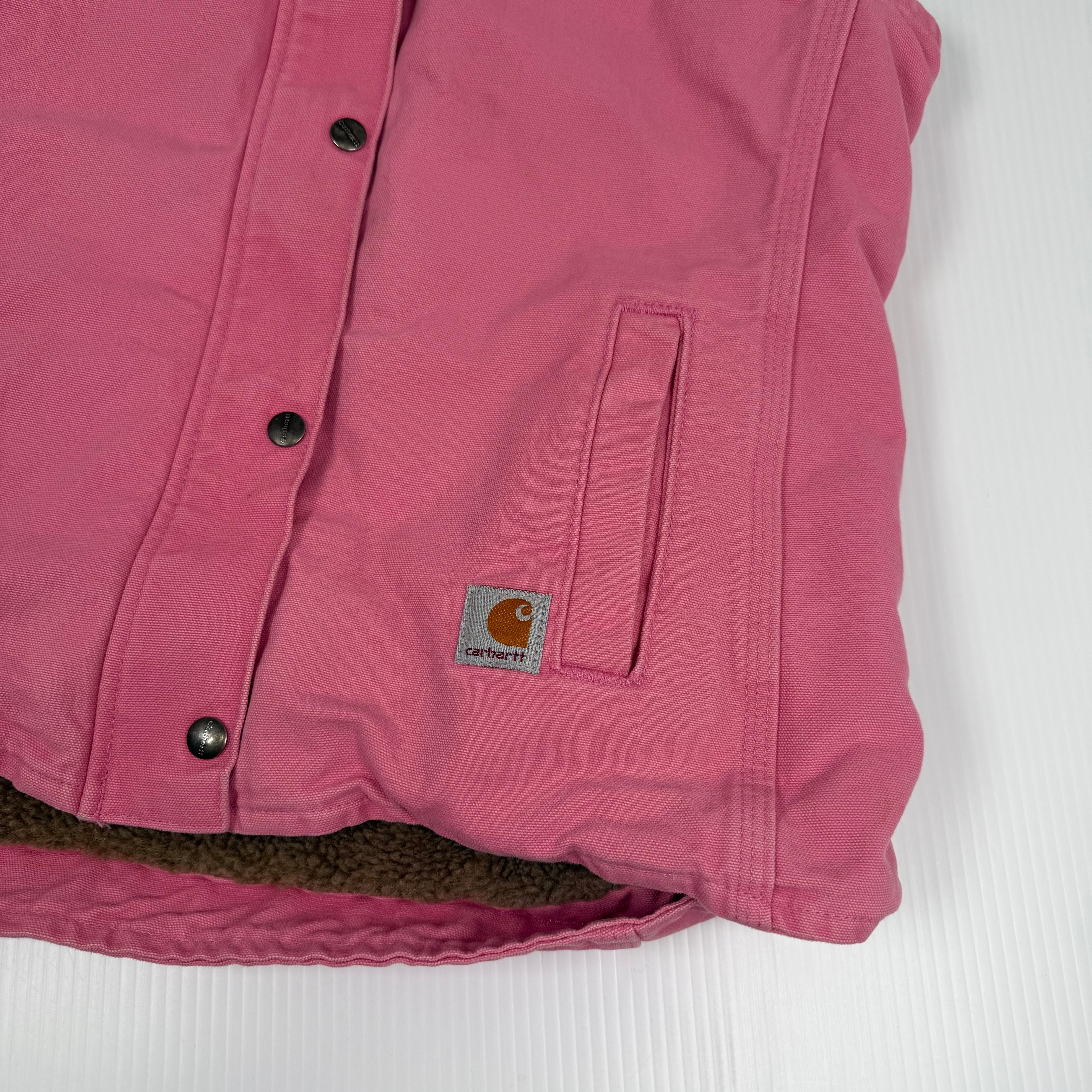 Vintage Carhartt Sherpa Lined Work Vest Women's L