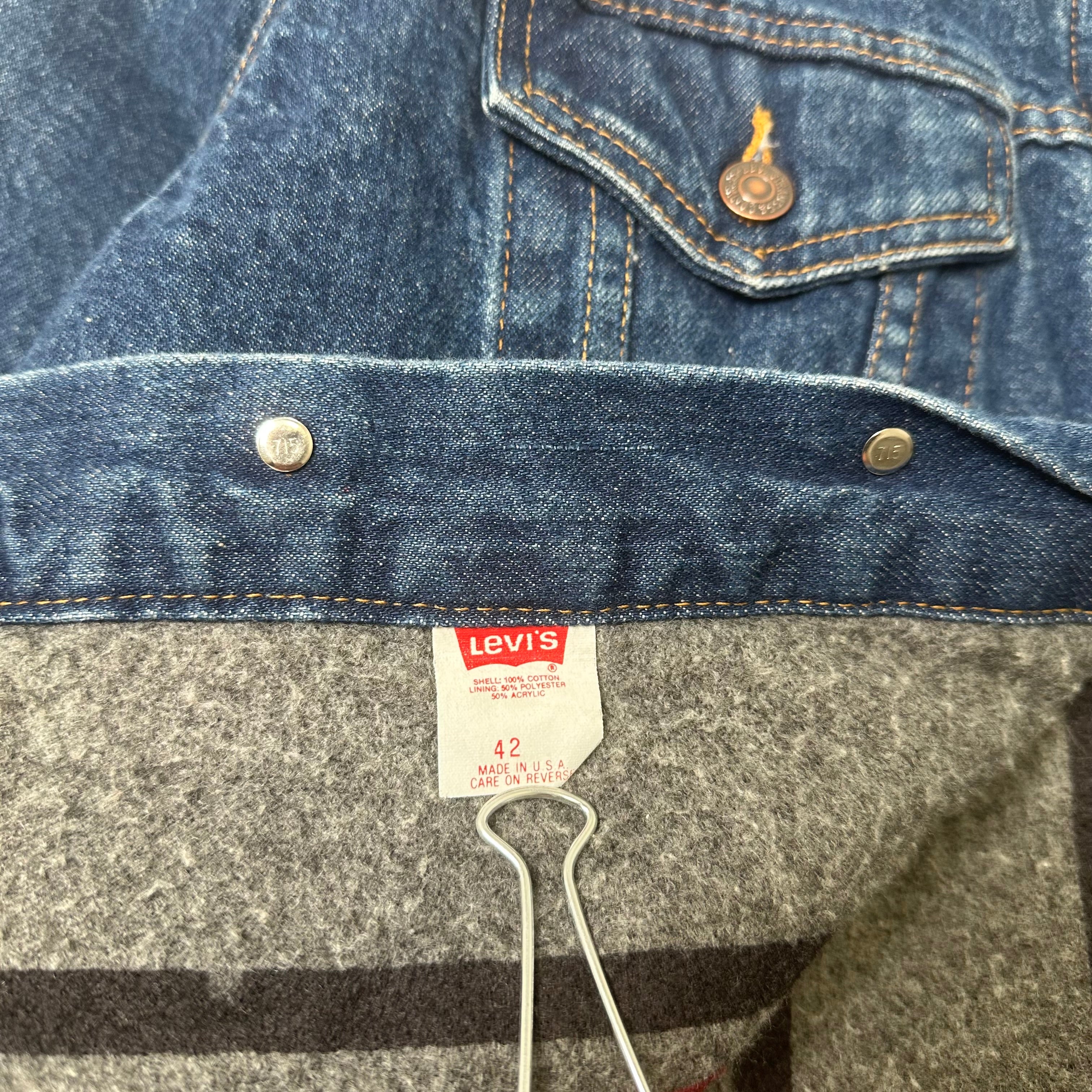 Vintage Blanket Lined Levi's Denim Jacket L