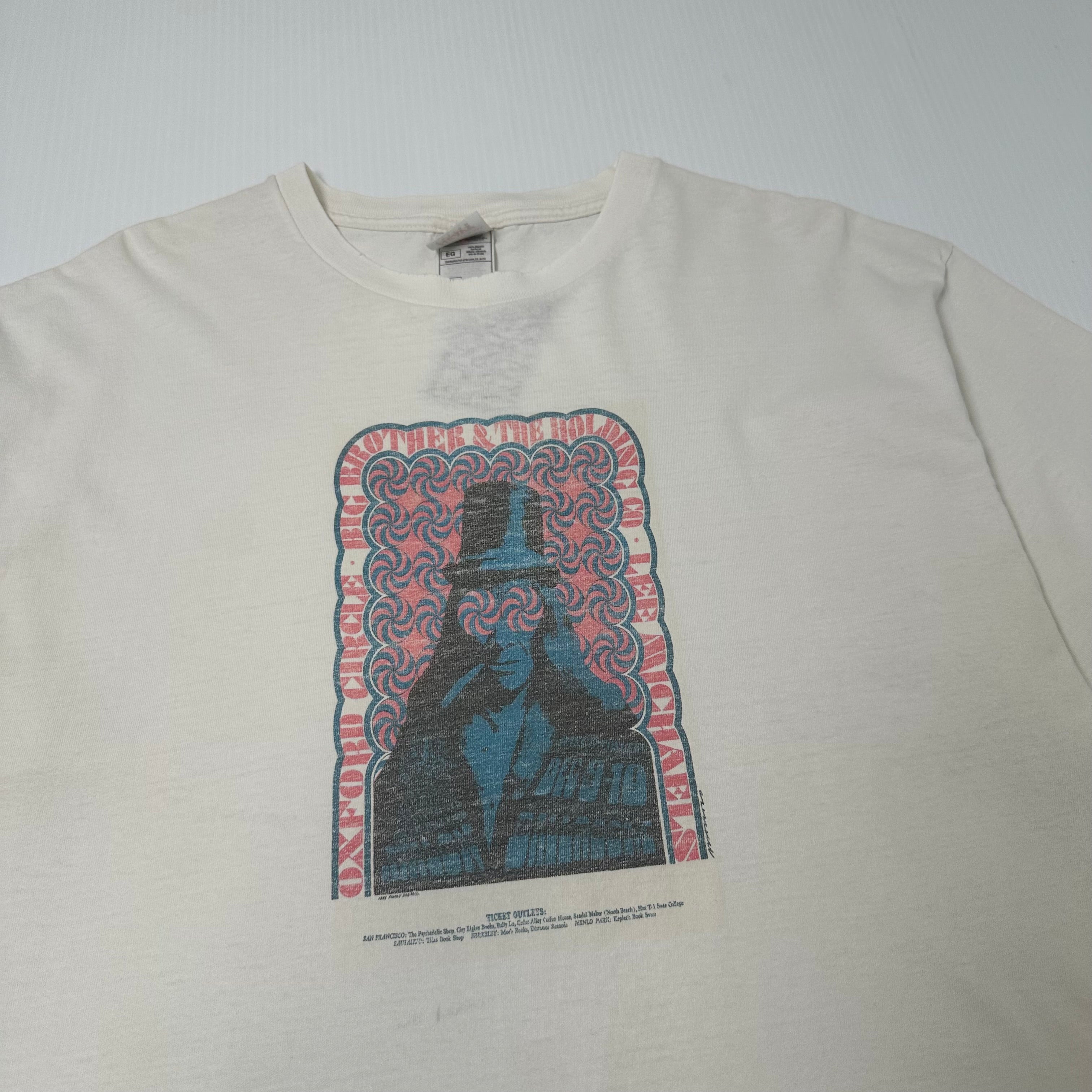 Oxford Circle Big Brother & The Holding Co. At Avalon Ballroom Art Concert Tee XL