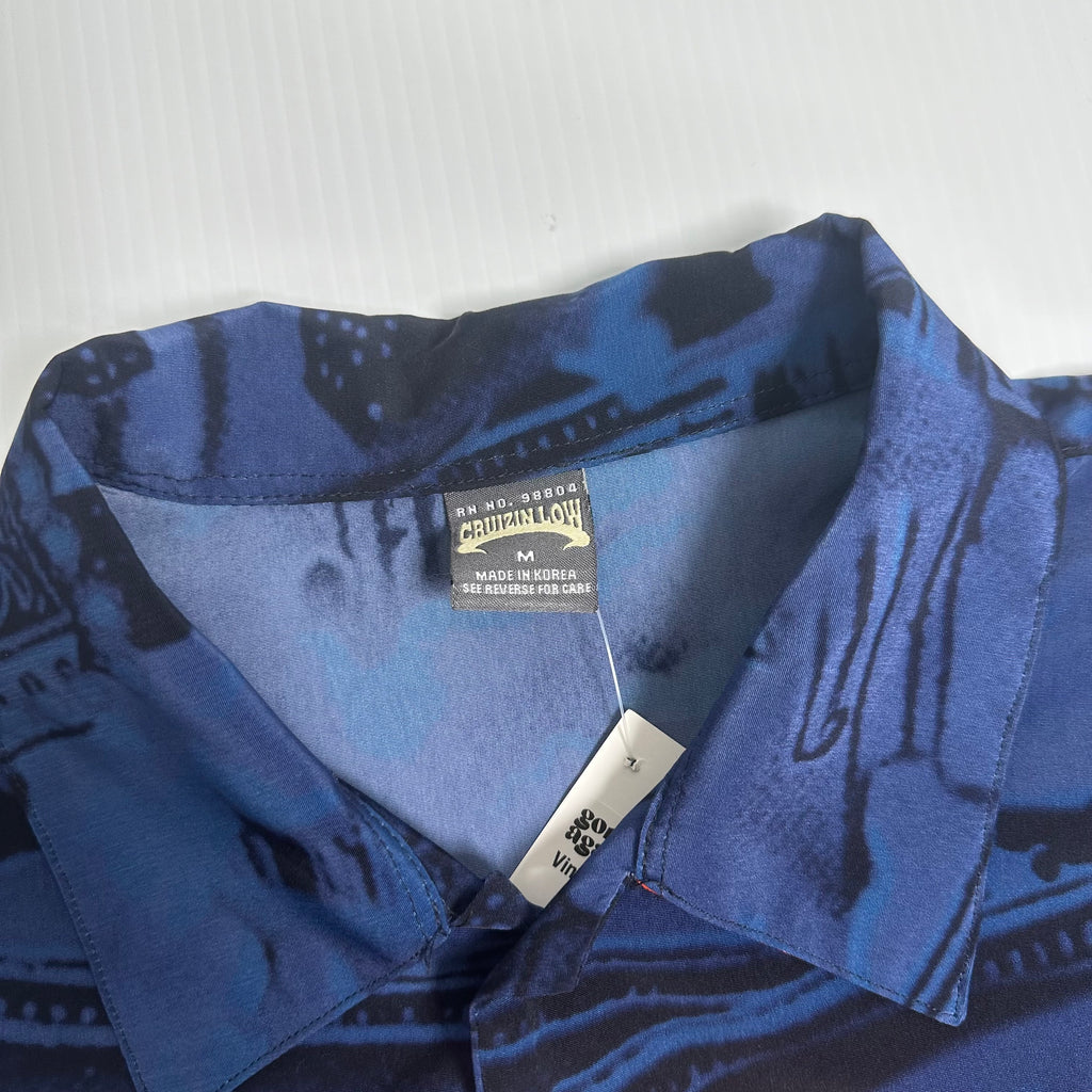 Vintage Cruizin Low Short Sleeve Button up Shirt M