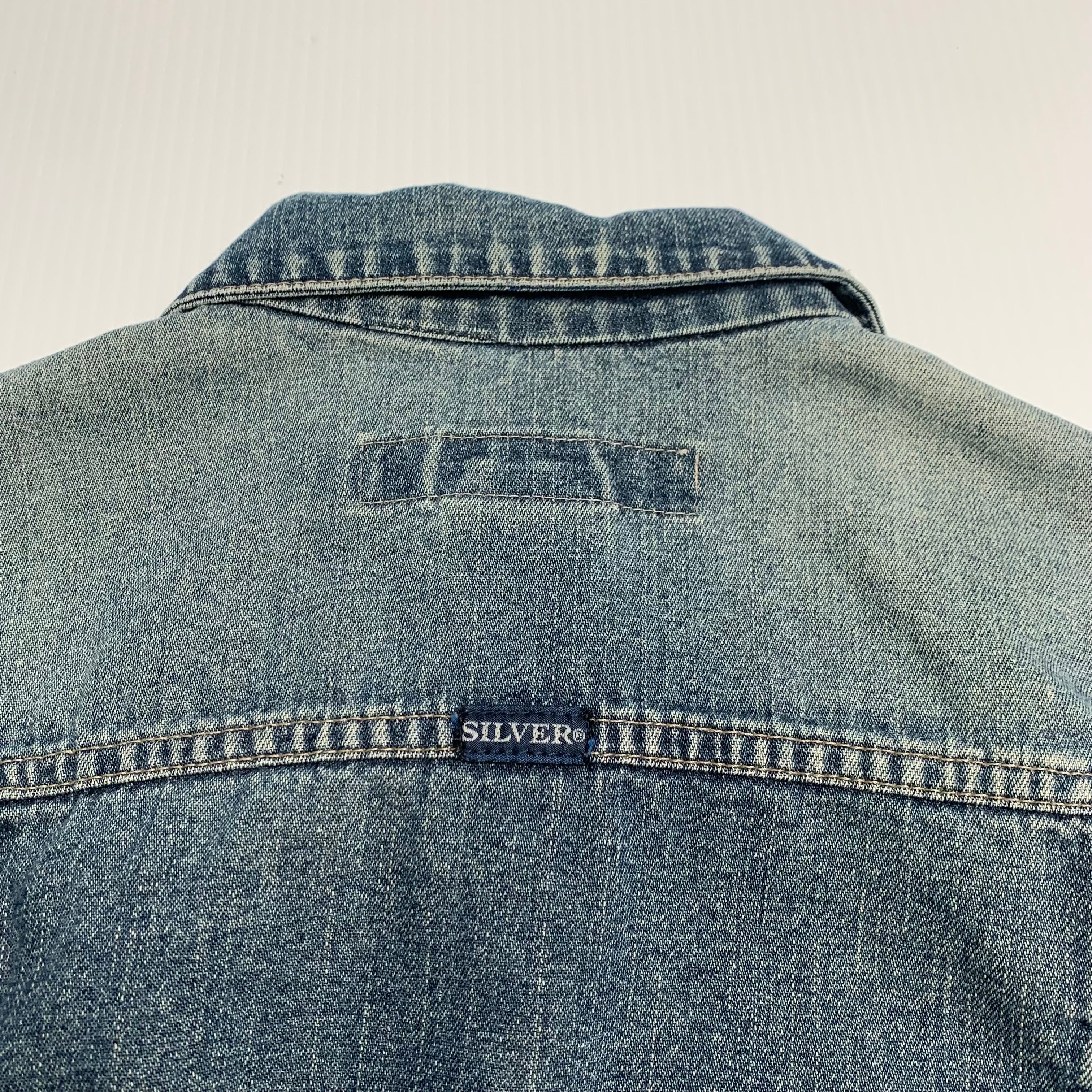 Vintage Silver Jeans Cropped Denim Jacket S