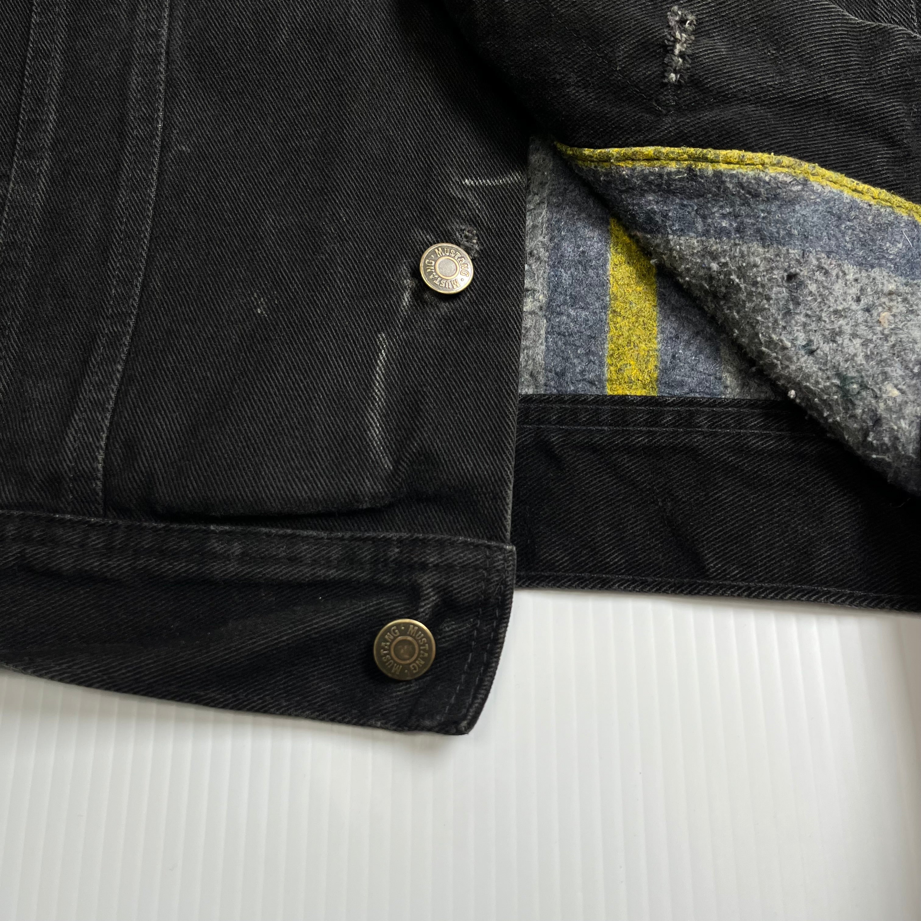 Vintage Stormrider Mustang Blanket Lined Denim Jacket M