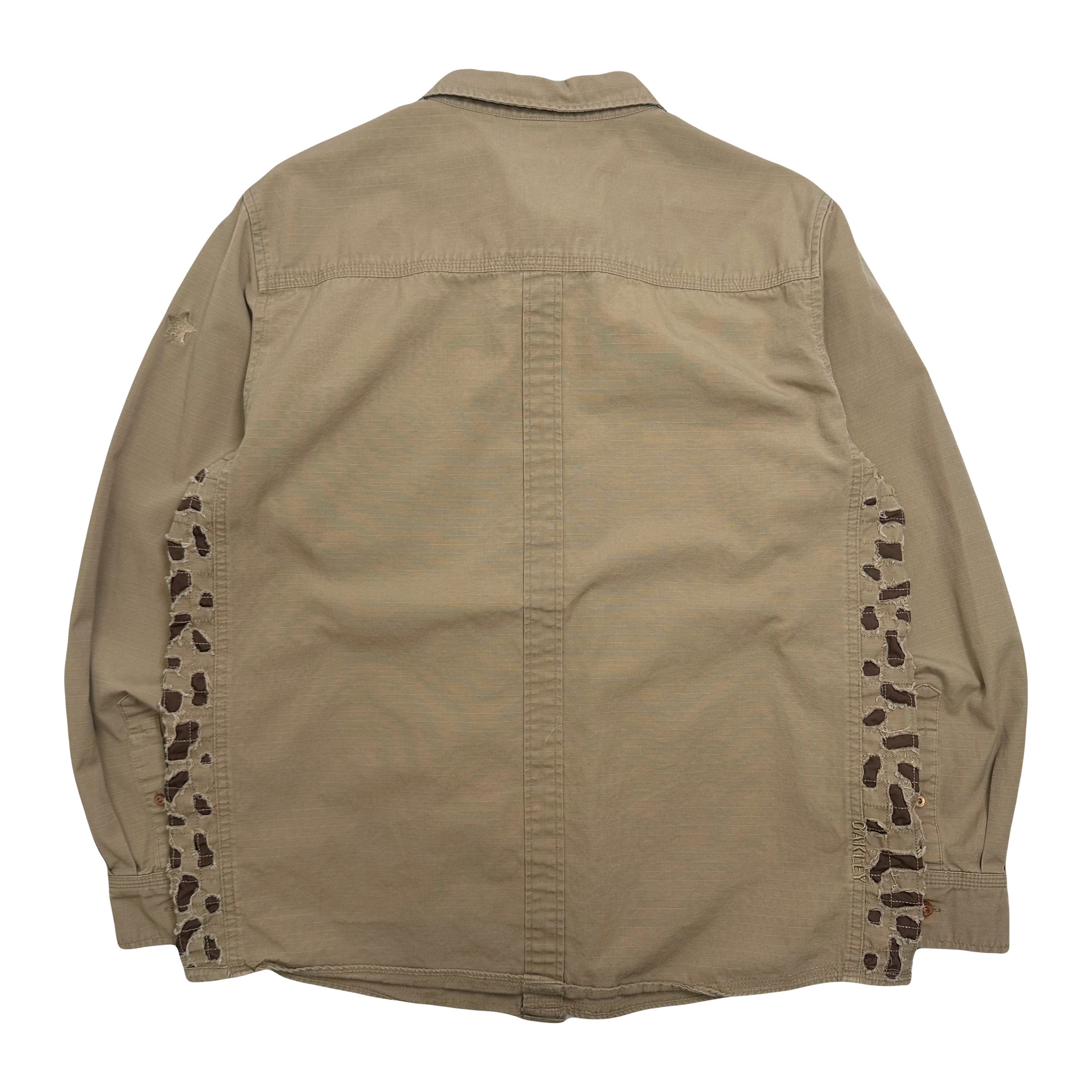 Oakley Ripstop Military Button Up Shirt L