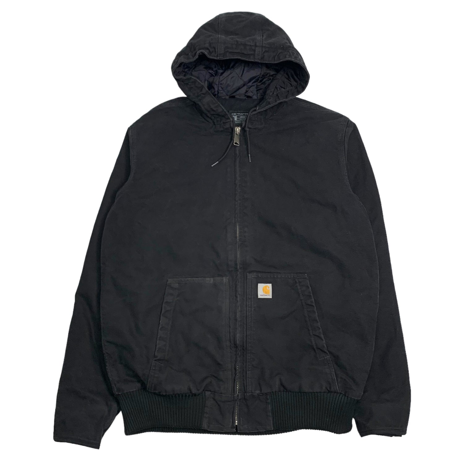 Carhartt Black Hooded Jacket L