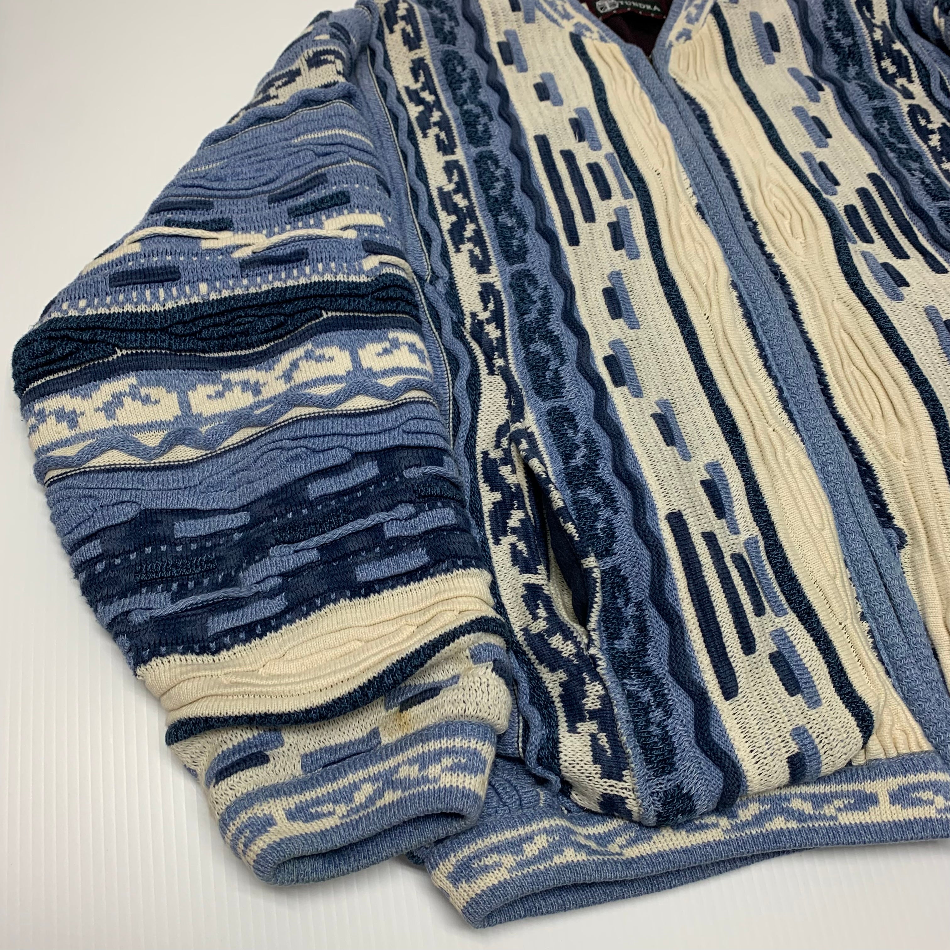 Vintage Tundra Coogi-Style Zip Jacket XL