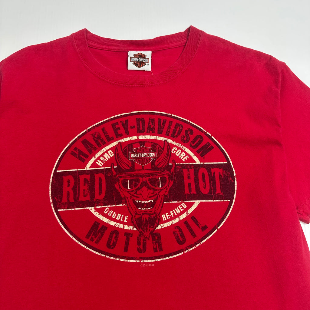 Harley Davison Red Hot Sturgis South Dakota Graphic Tee M