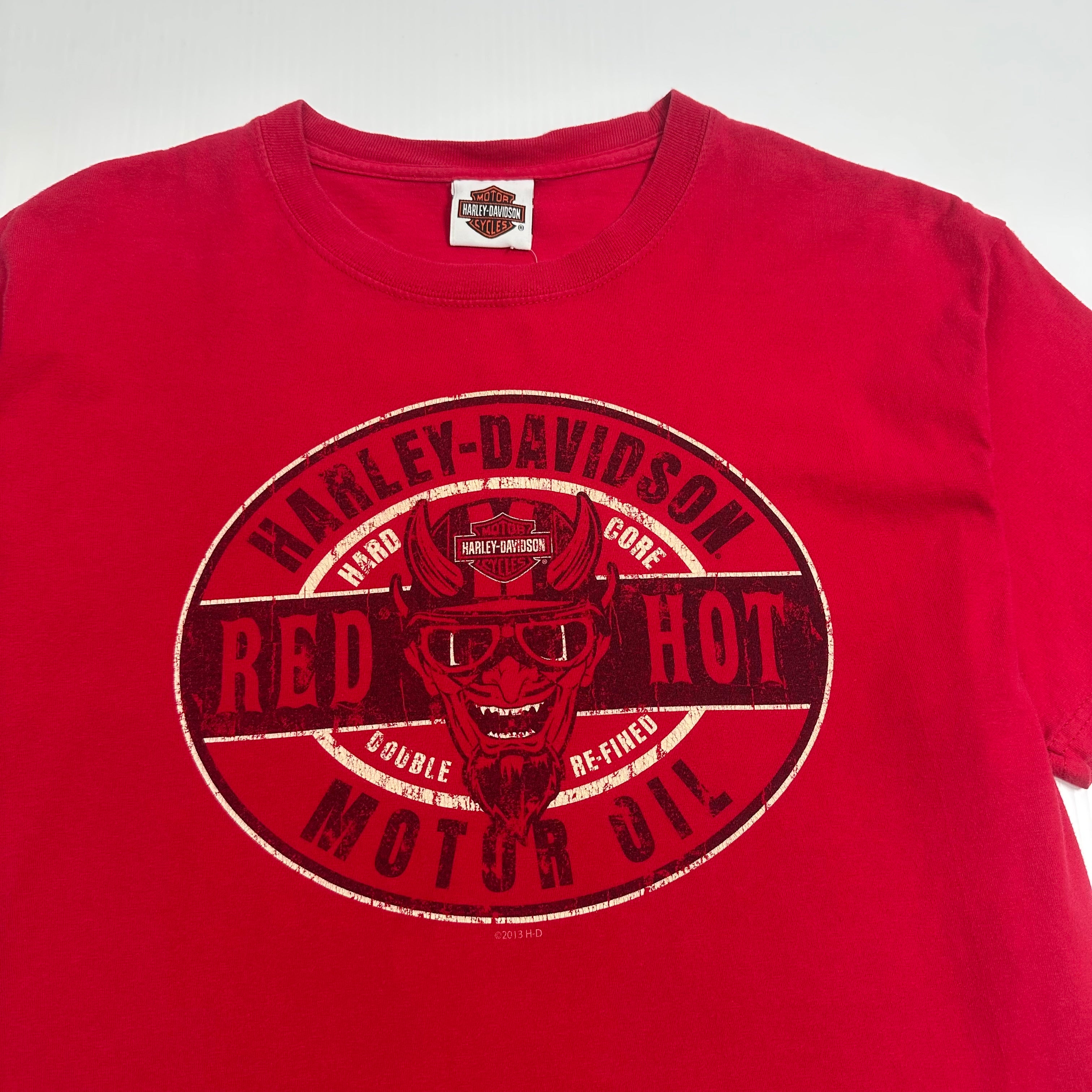 Harley Davison Red Hot Sturgis South Dakota Graphic Tee M
