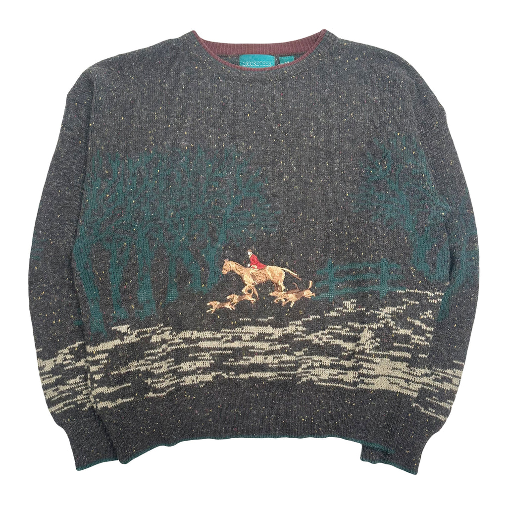Vintage Cricketeer Horse Rider Knit Sweater L