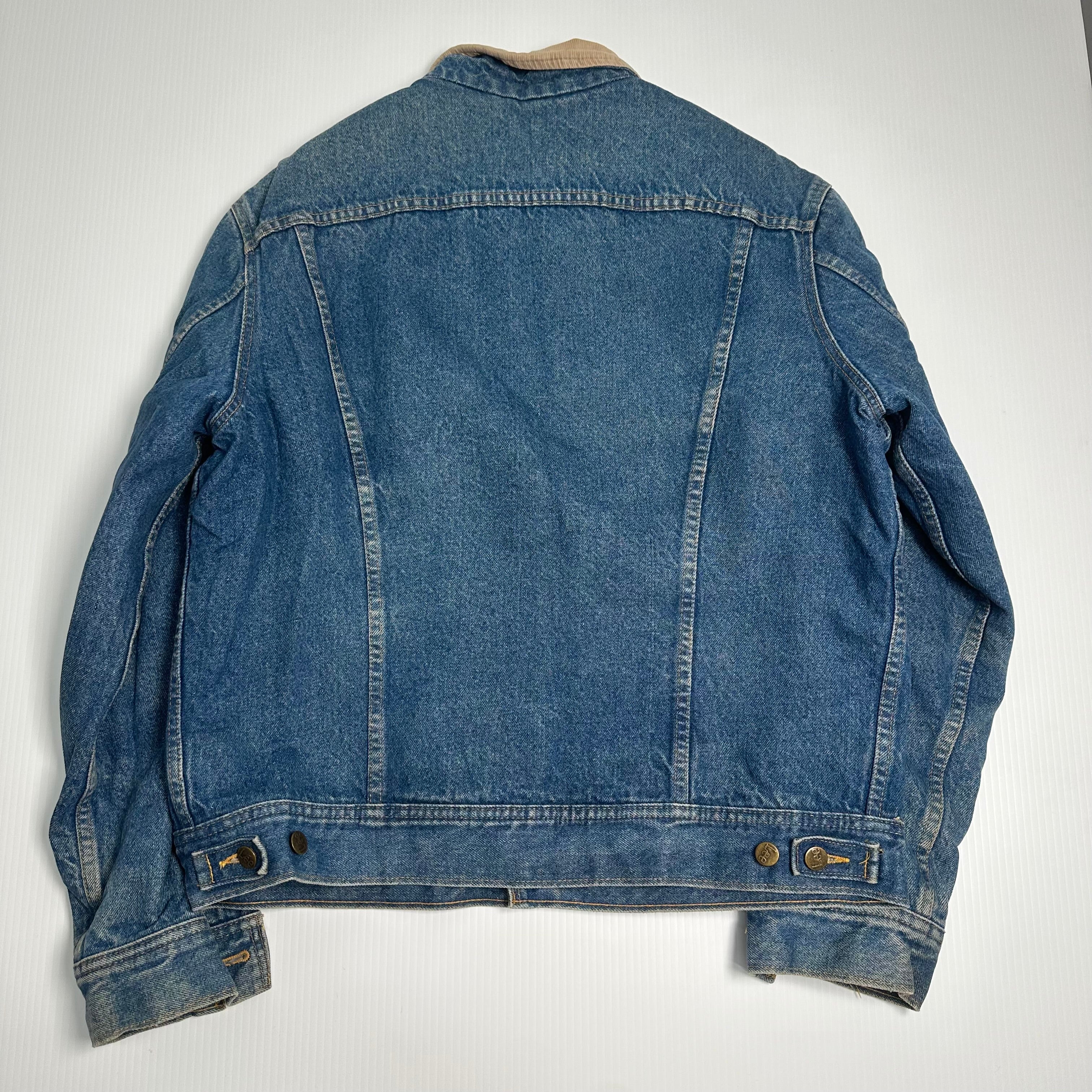 Vintage Lee Stormrider Blanket Lined Denim Jacket 44