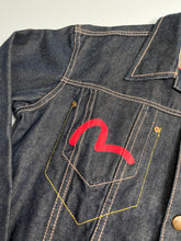 Load image into Gallery viewer, Evisu Dark Wash Denim Jacket Women&#39;s XL
