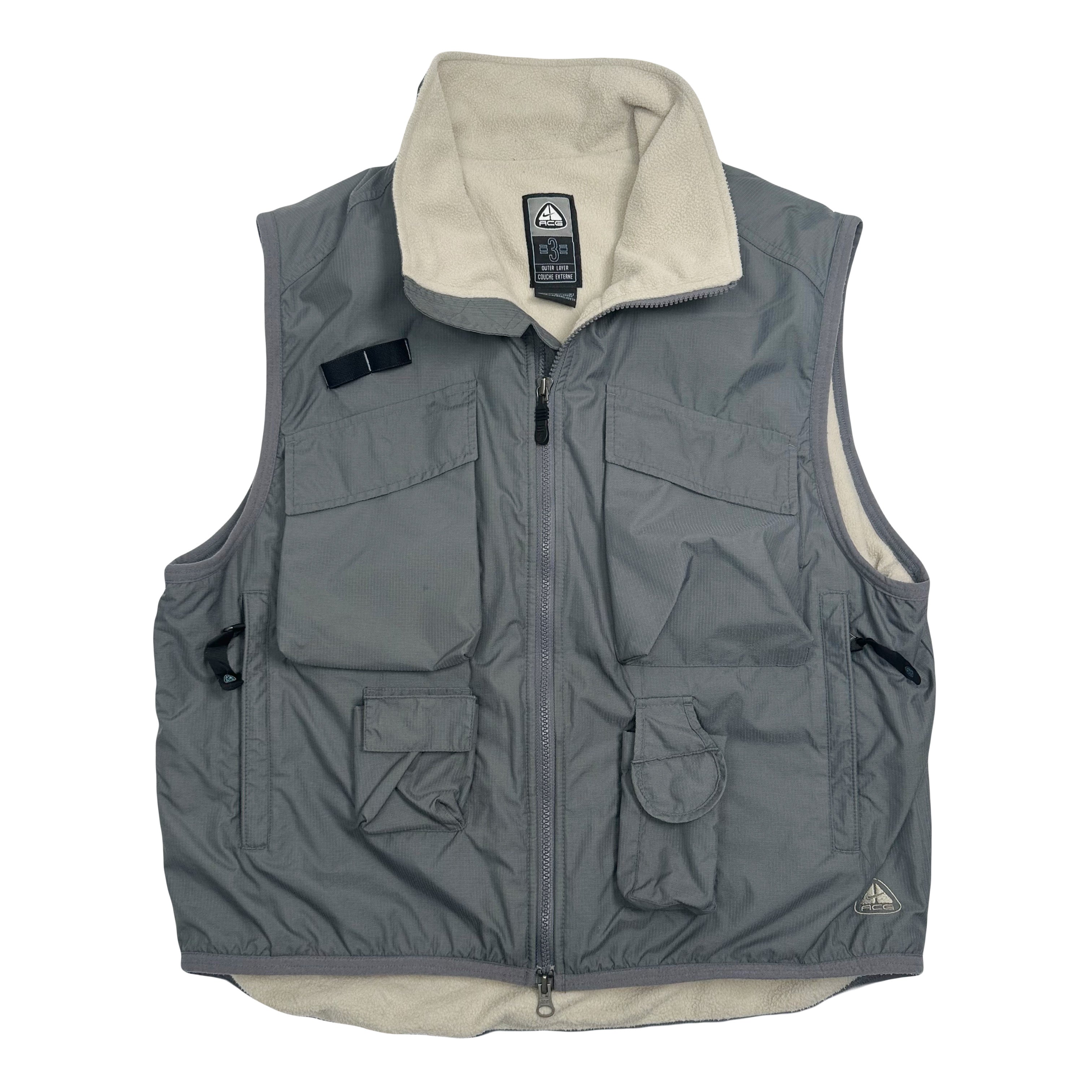 Vintage Nike ACG Fleece Lined Tactical Vest M