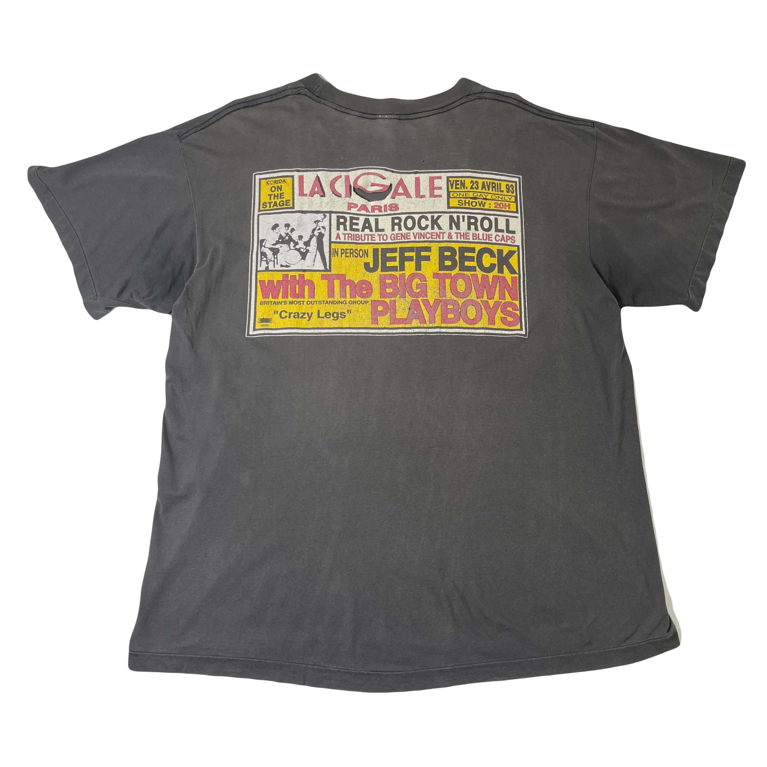 1993 Jeff Beck Big Town Playboys Crazy Legs Concert Tee XL