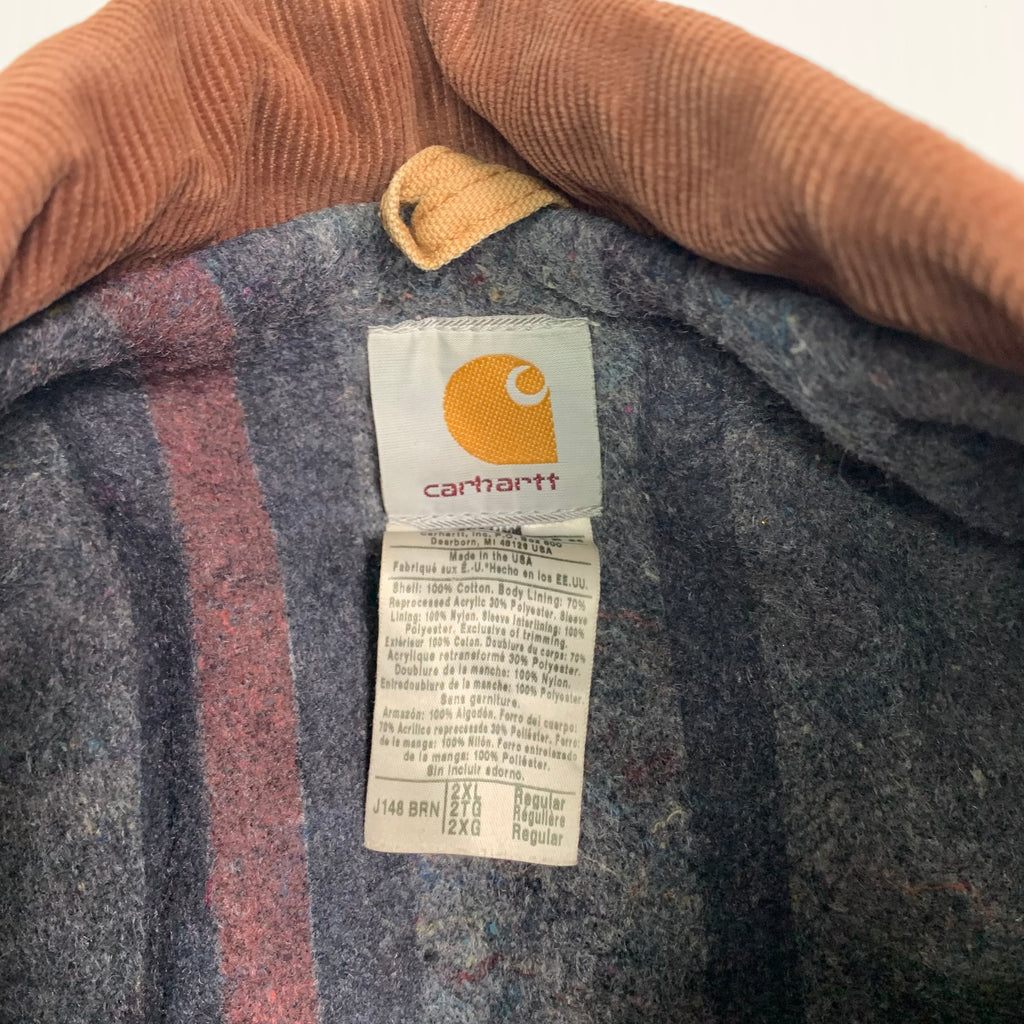 Carhartt J148 Tan Denim Jacket XXL