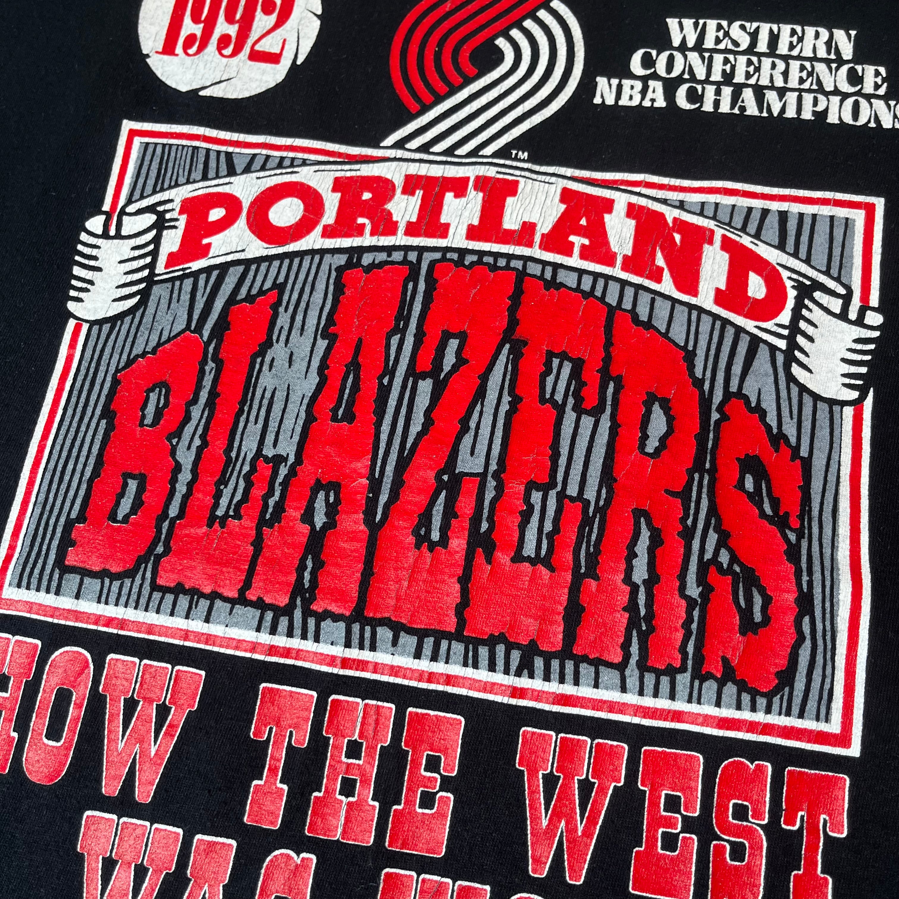 90s Portland Blazers How The West Was Won Tee XL