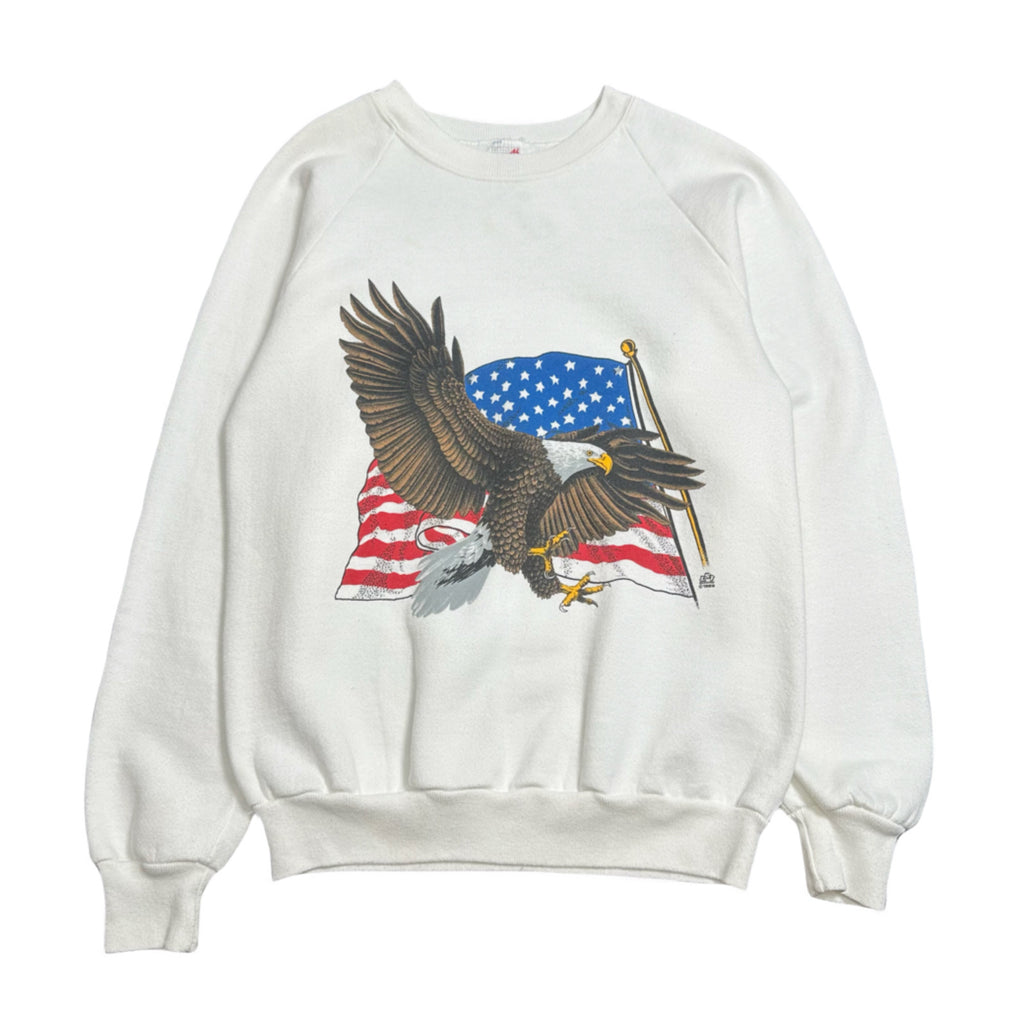 90s USA Bald Eagle Graphic Crewneck M