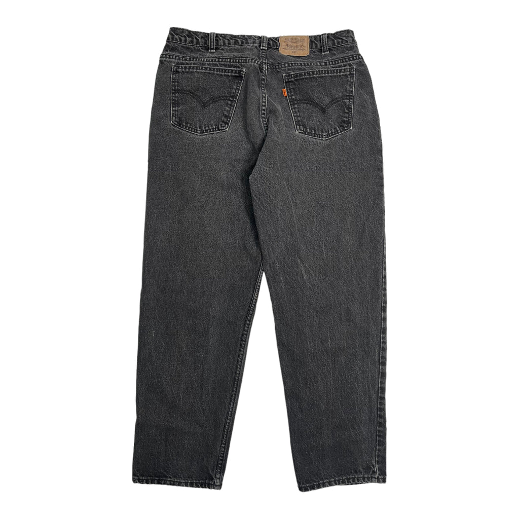 Vintage Levi's 634 Orange Tab Black Denim 34