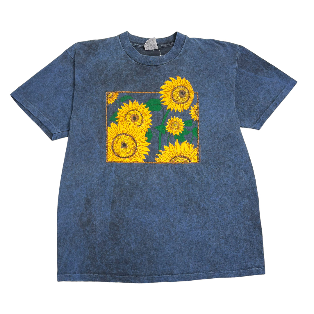 90s Sunflower Art Tee XL