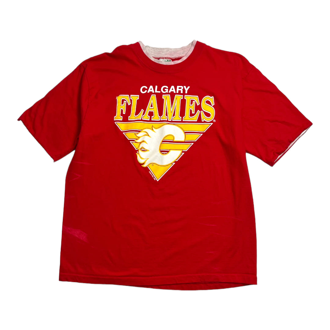 1992 Calgary Flames NHL Graphic Tee L