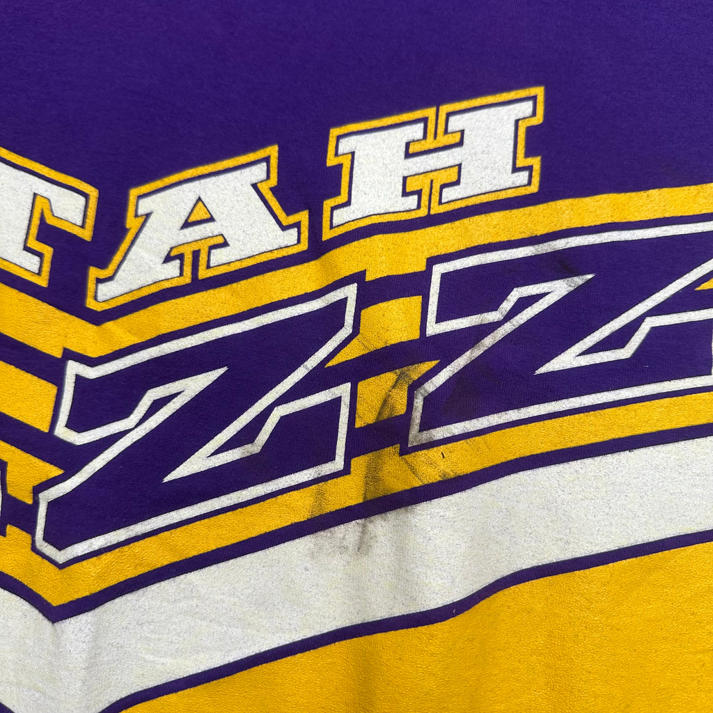 Vintage Salem Sportswear Utah Jazz AOP Tee L