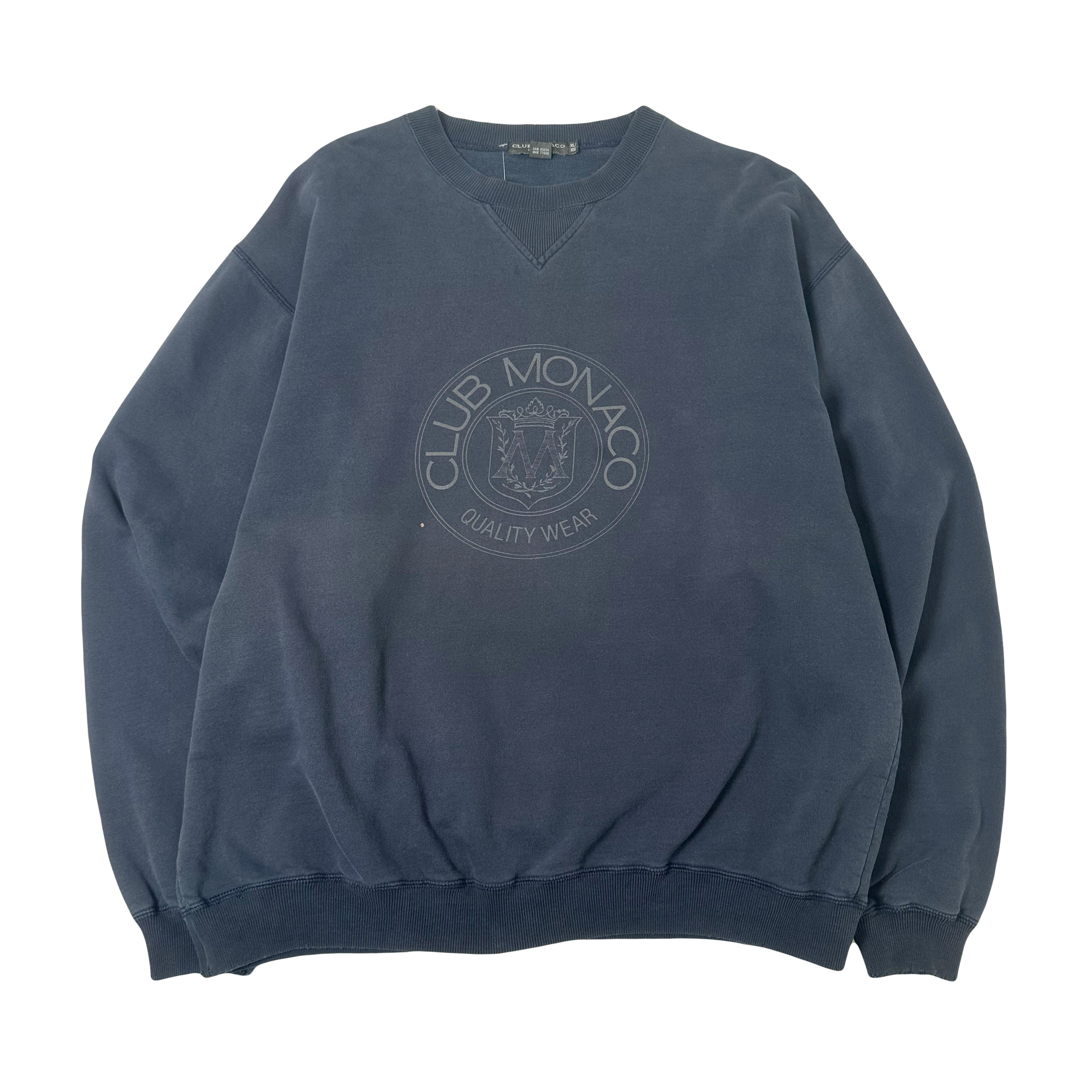 Vintage Club Monaco Crest Logo Crewneck XL