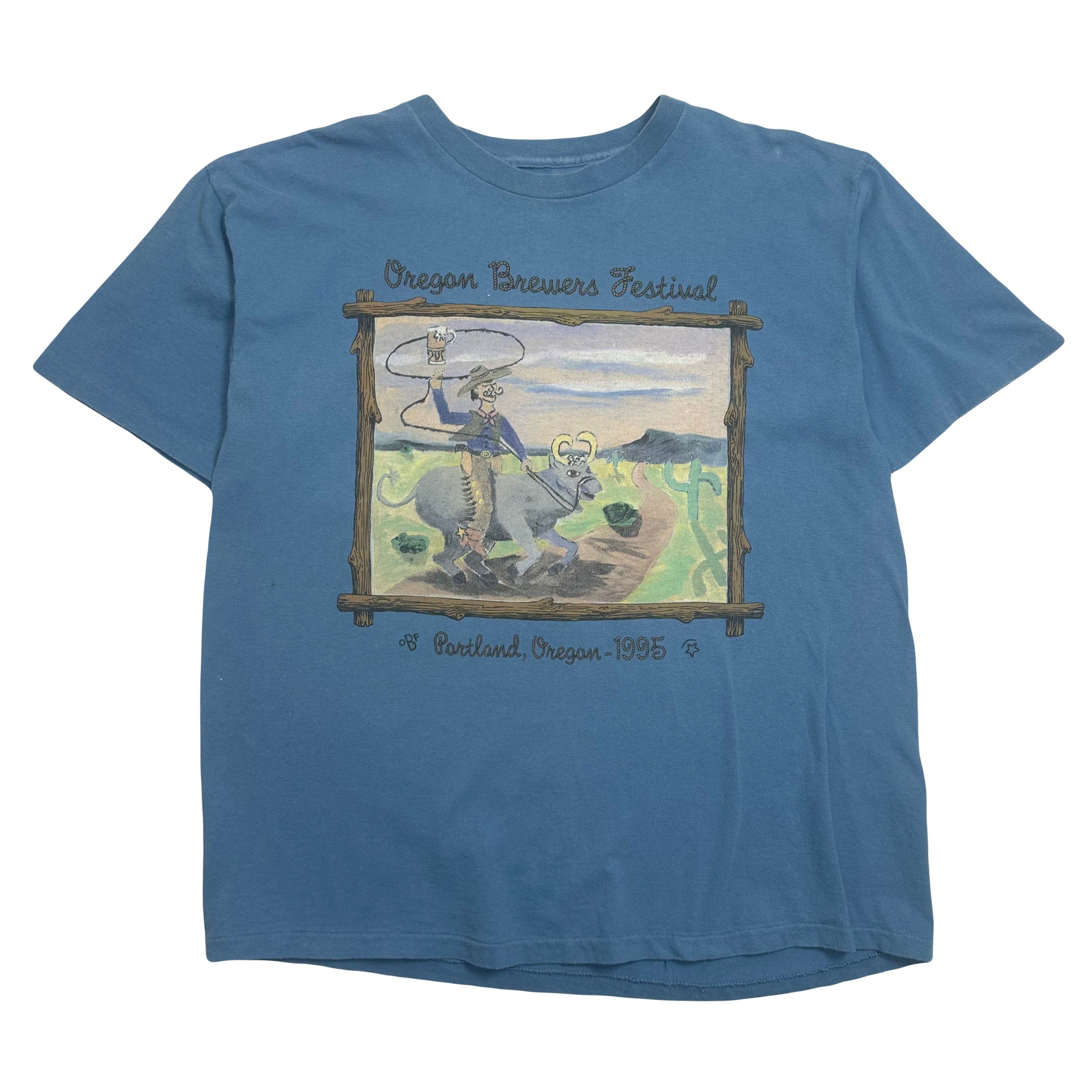 1995 Oregon Brewers Festival Western Tee XL