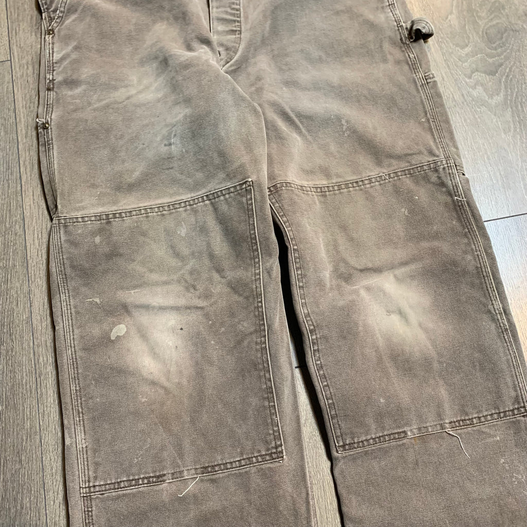 Vintage Faded Brown Carhartt Overalls 38x30