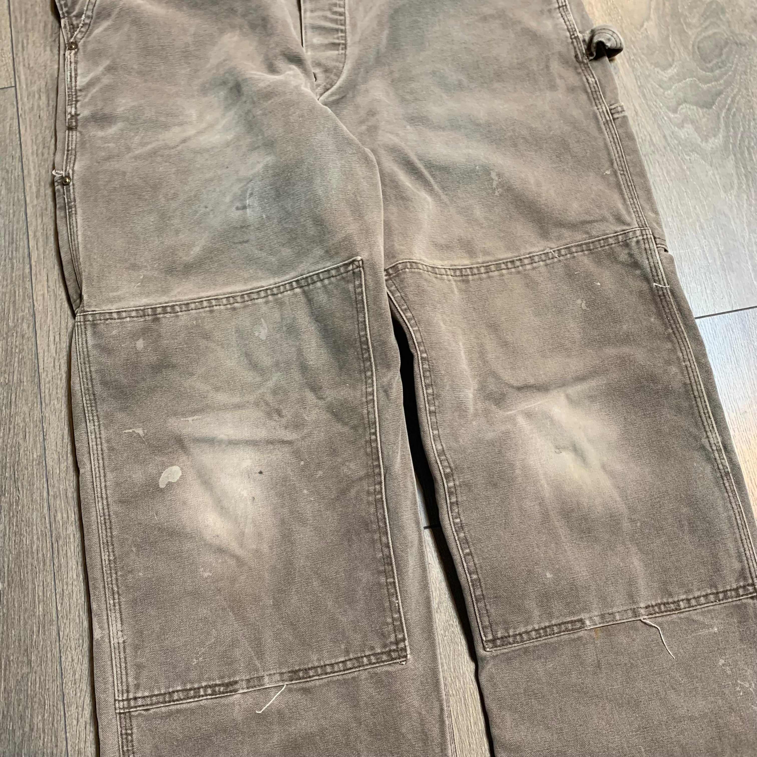 Vintage Faded Brown Carhartt Overalls 38x30