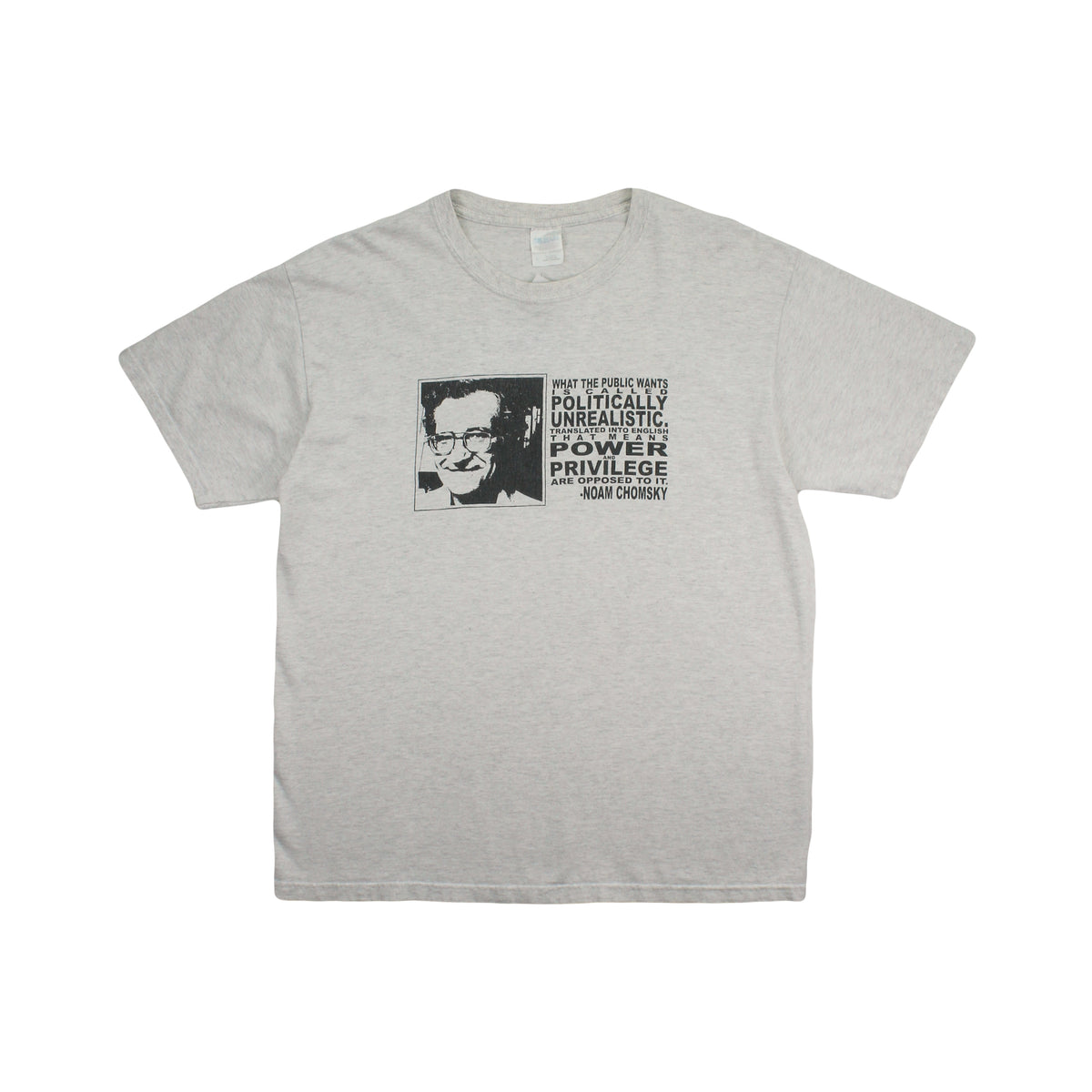 Vintage Noah Chomsky Power & Privilege Tee L
