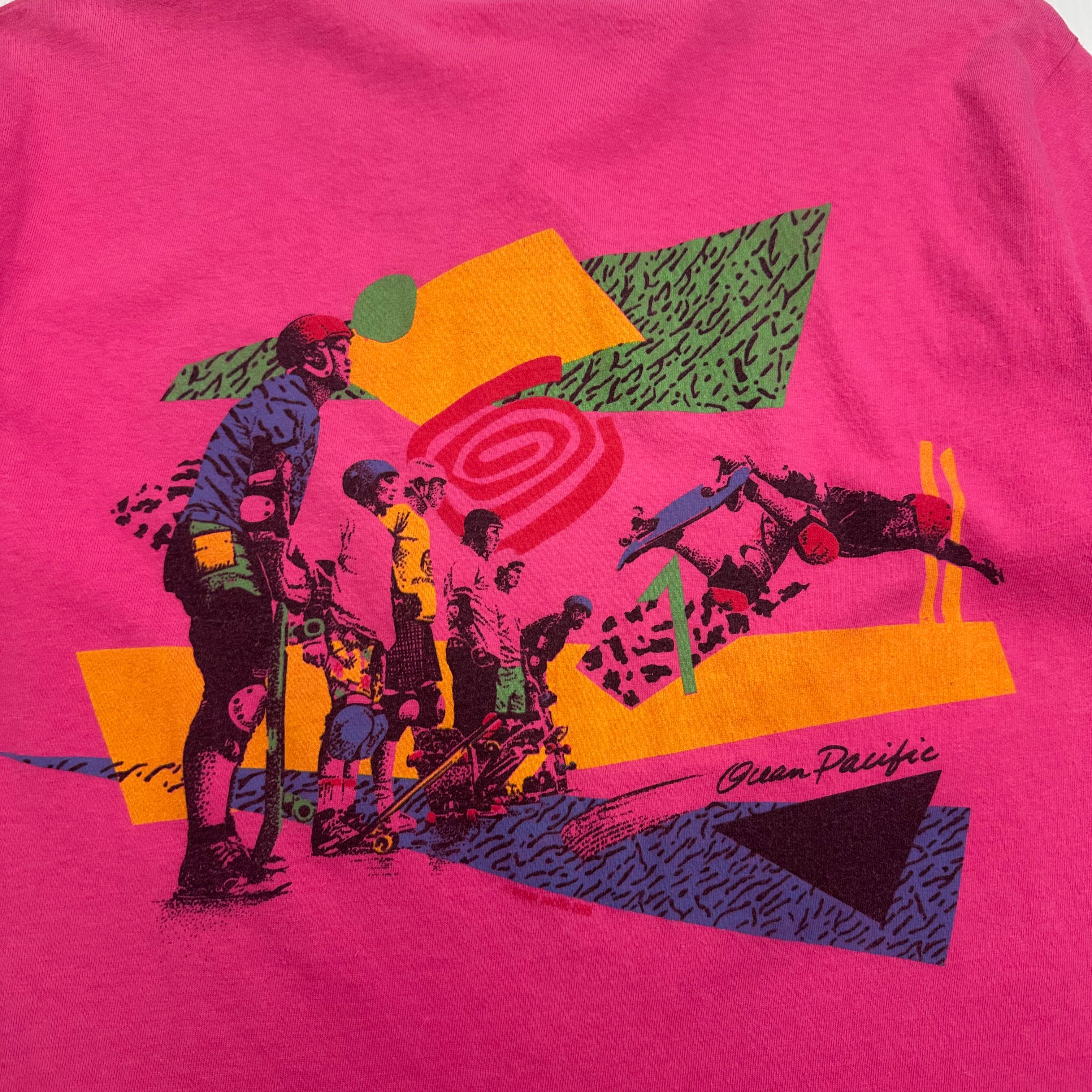 Vintage Ocean Pacific Skateboard Graphic Tee L