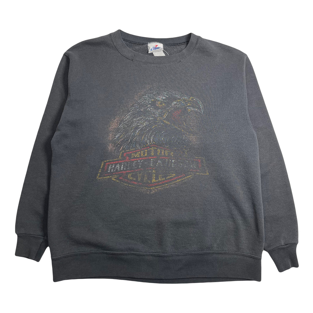 Vintage Harley Davidson Faded Crewneck L