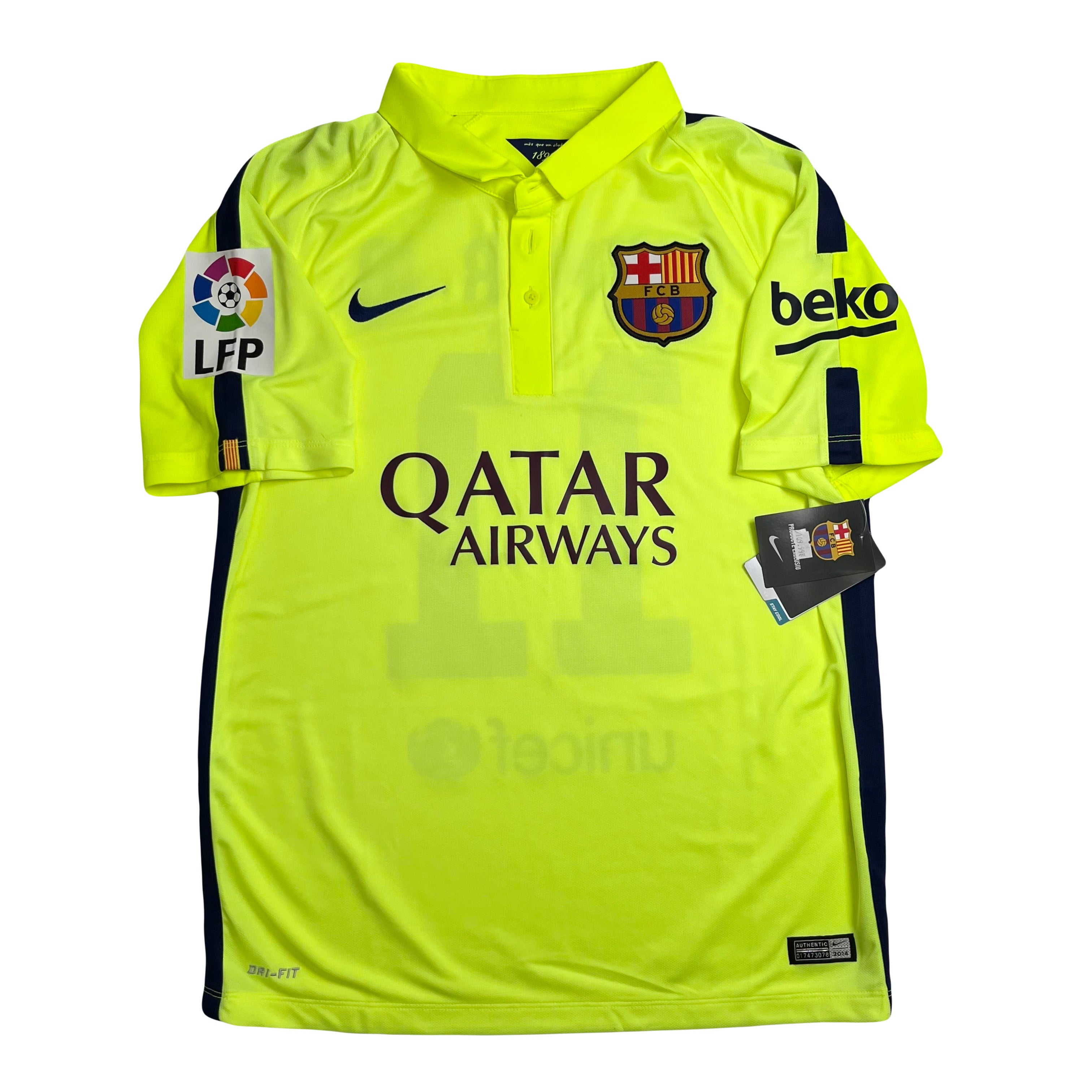 2014-15 Nike Barcelona Neymar Jr. Third Kit M