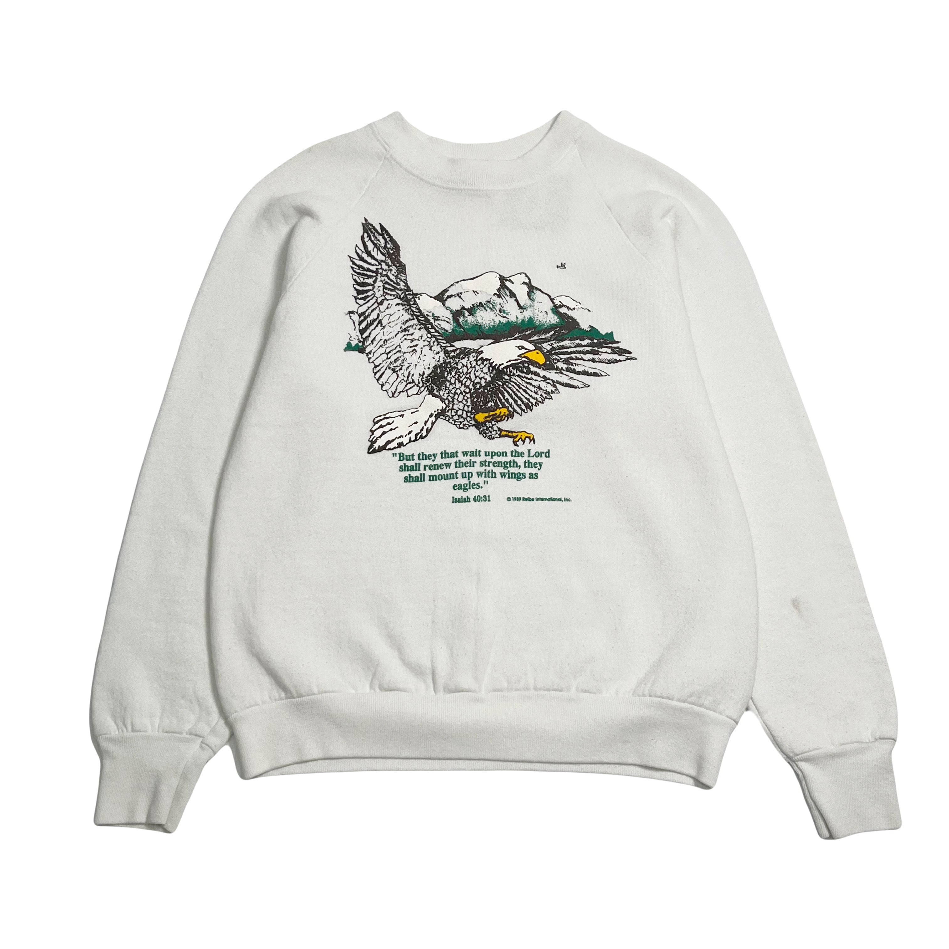 1989 Isaiah 40:31 Eagle Graphic Sweatshirt M