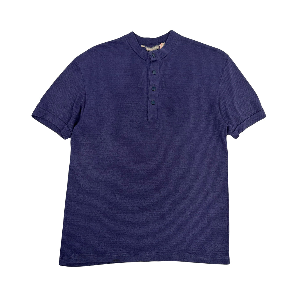 Vintage Blank Thin Henley Shirt S