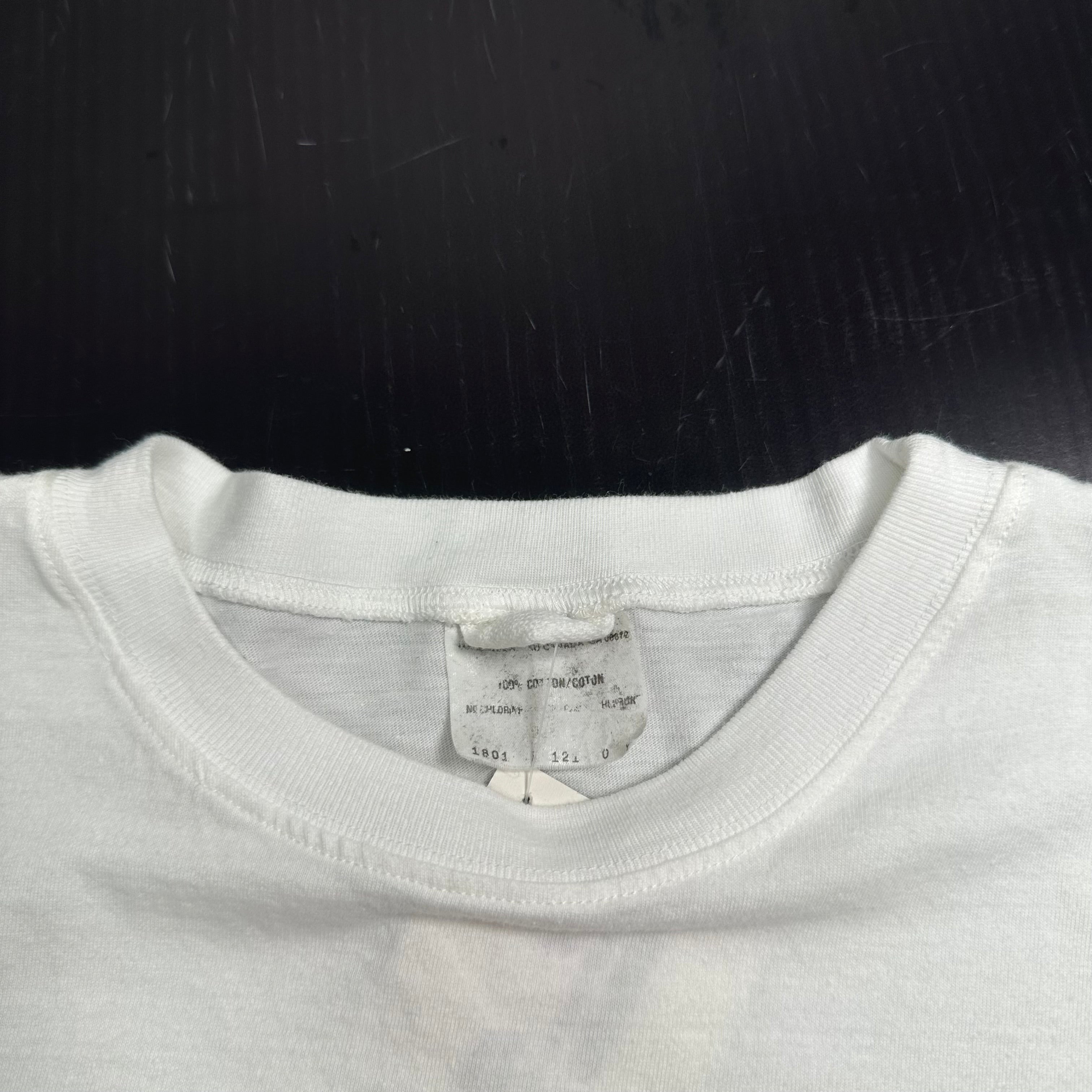 Vintage Ikeda Century Riveted Blue Jeans Graphic Tee XL