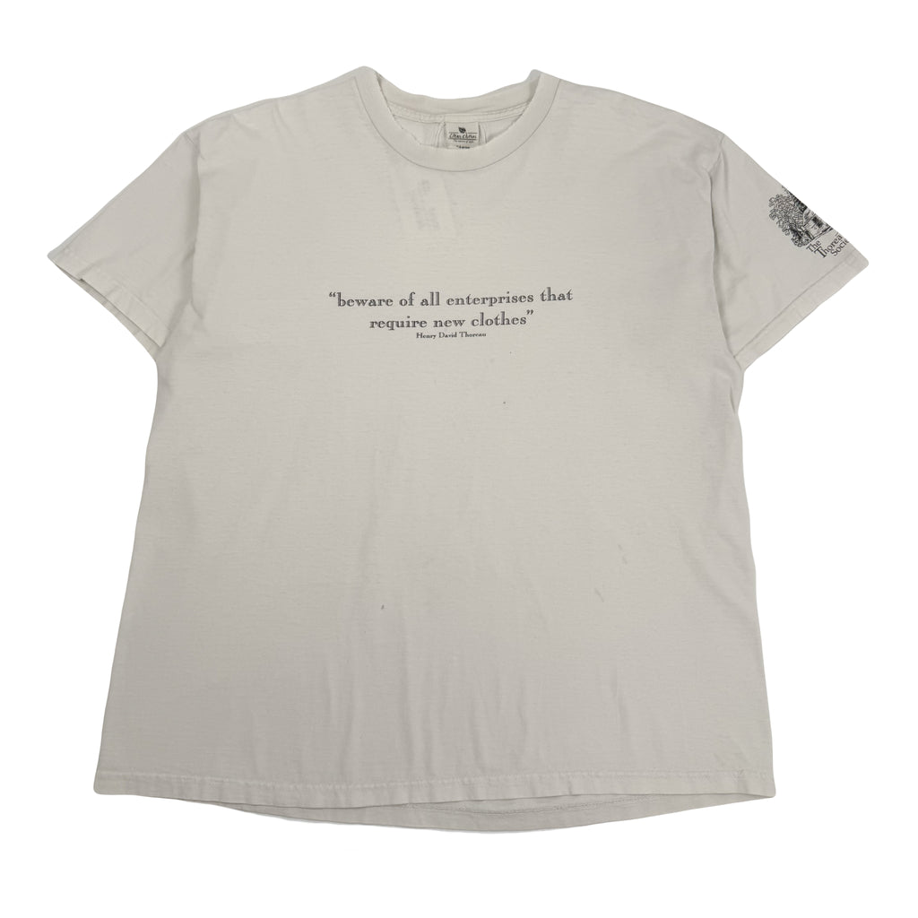 Vintage Henry David Thoreau Quote Tee XL