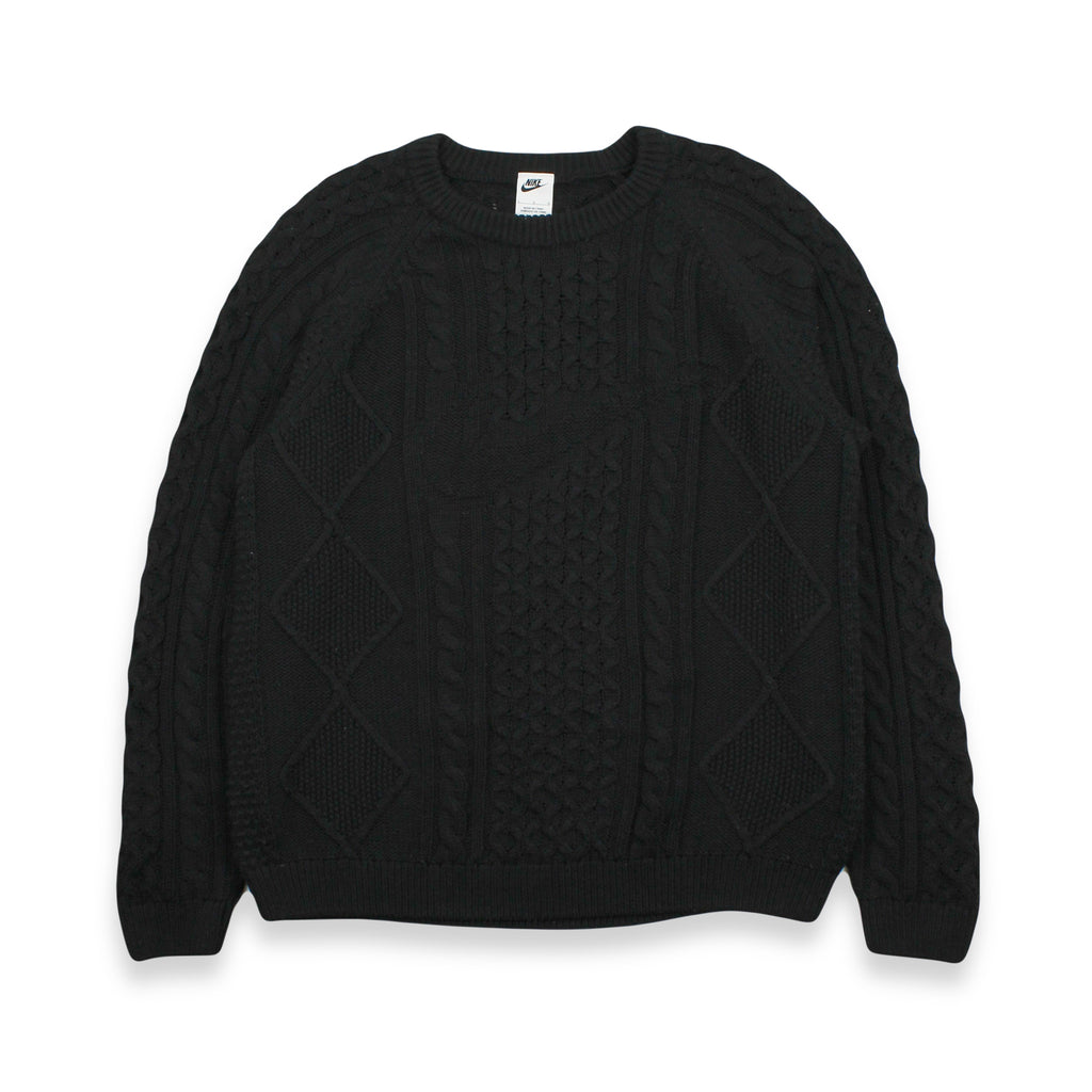 Nike Cable Knit Big Swoosh Sweater L